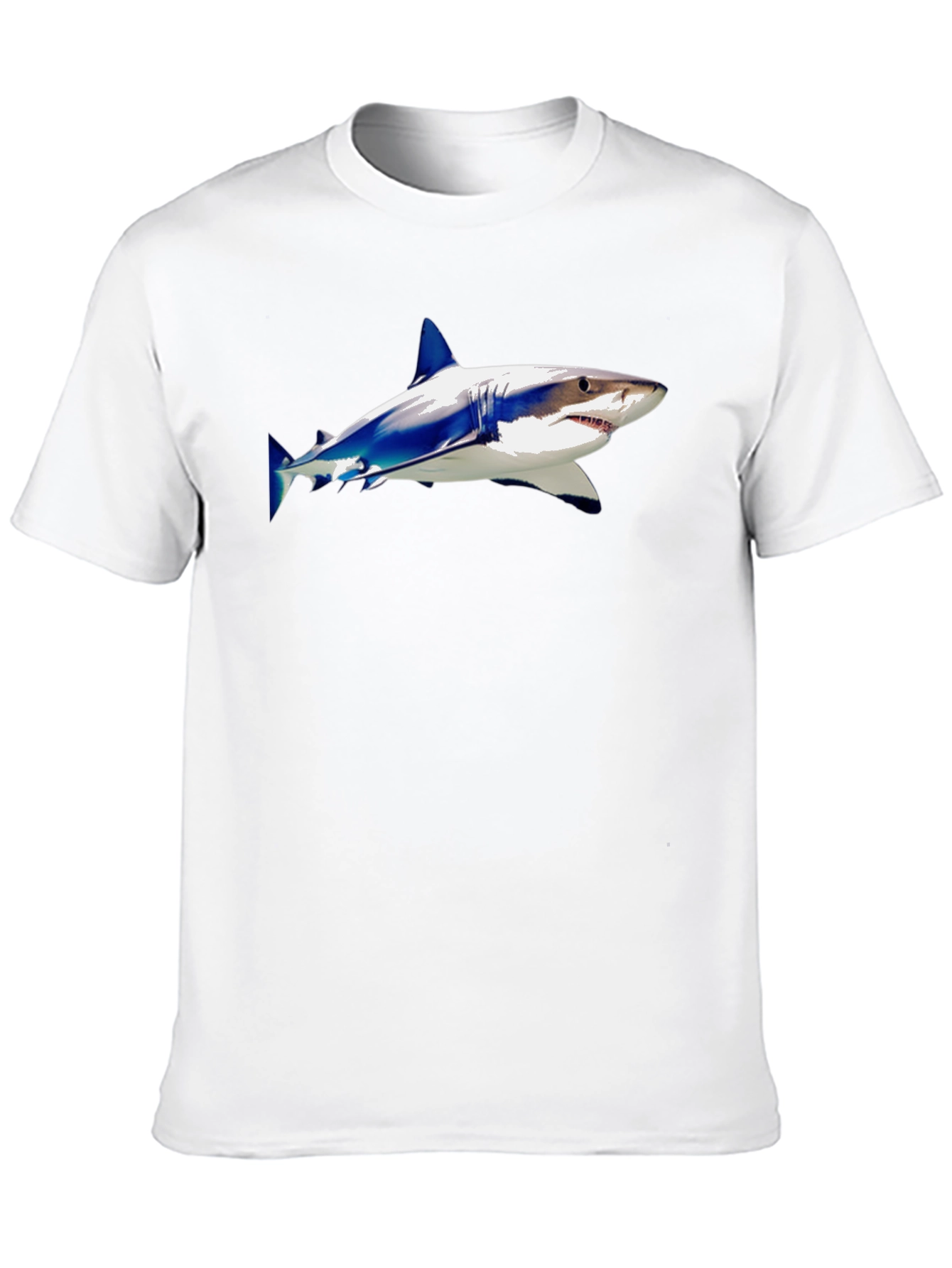 Shark Graphic Tee - Stylish Mens Black T-Shirt