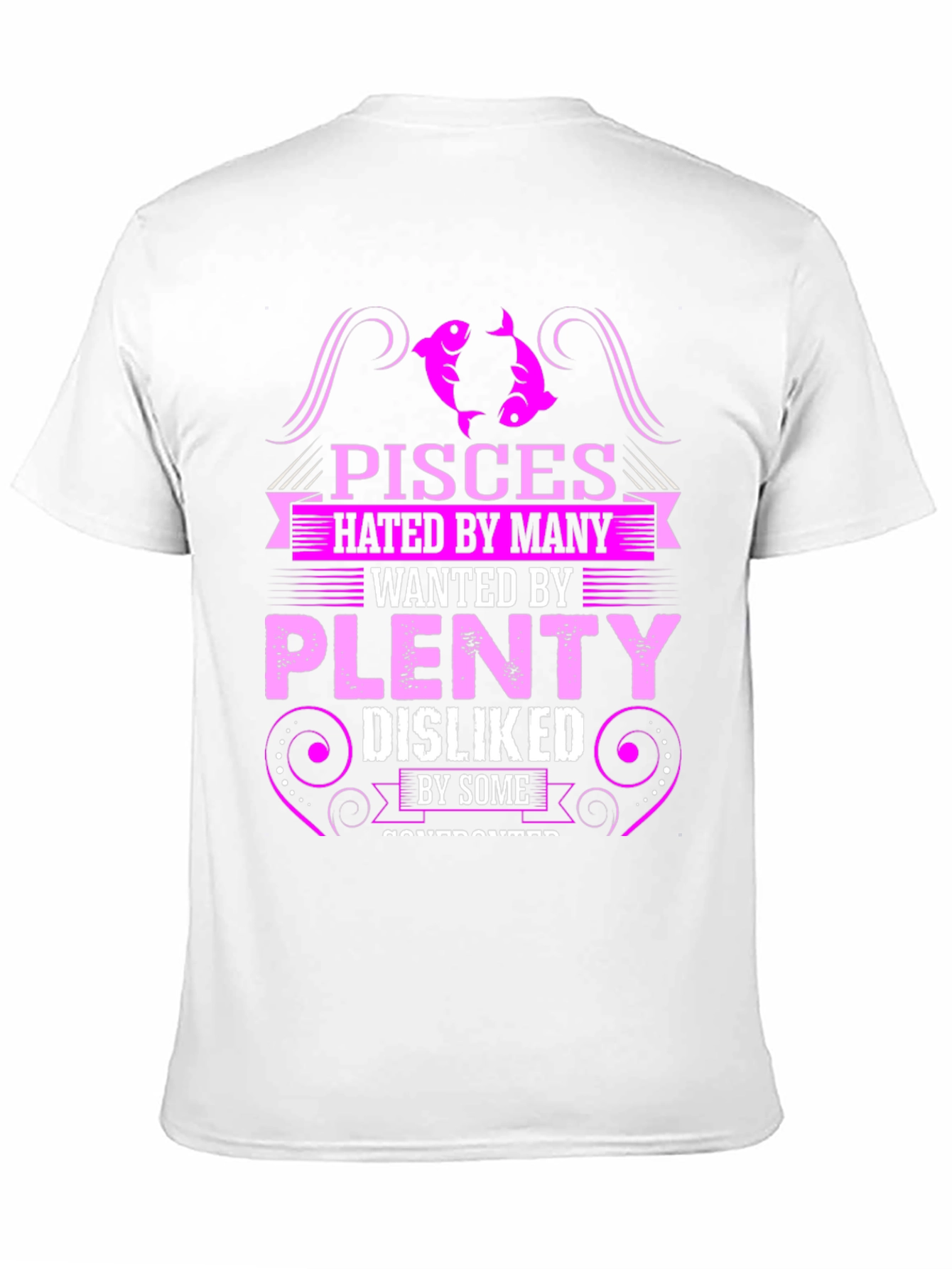 Pisces Hated By Many Mens Black T-Shirt
