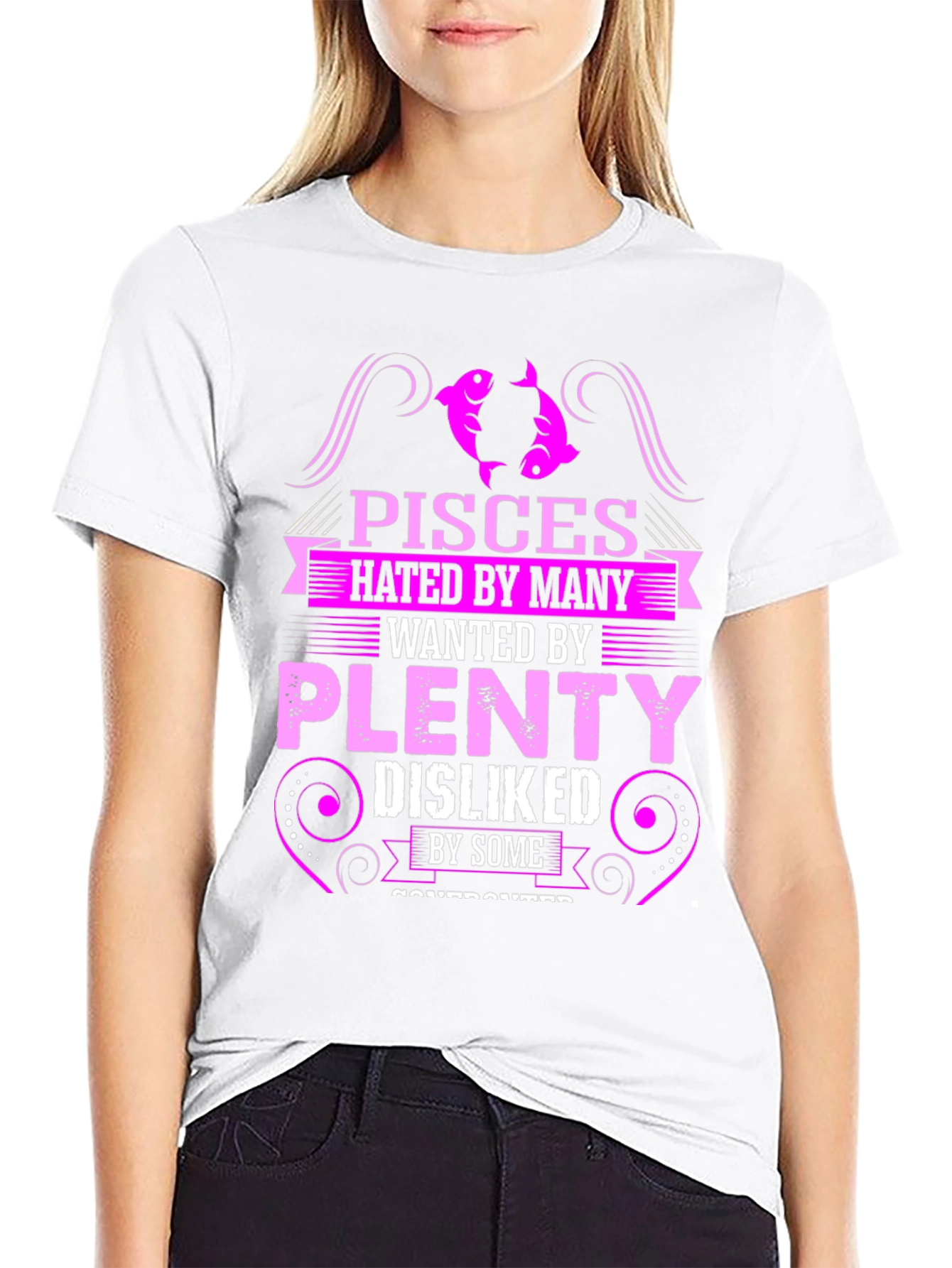 Pisces Hated By Many Mens Black T-Shirt