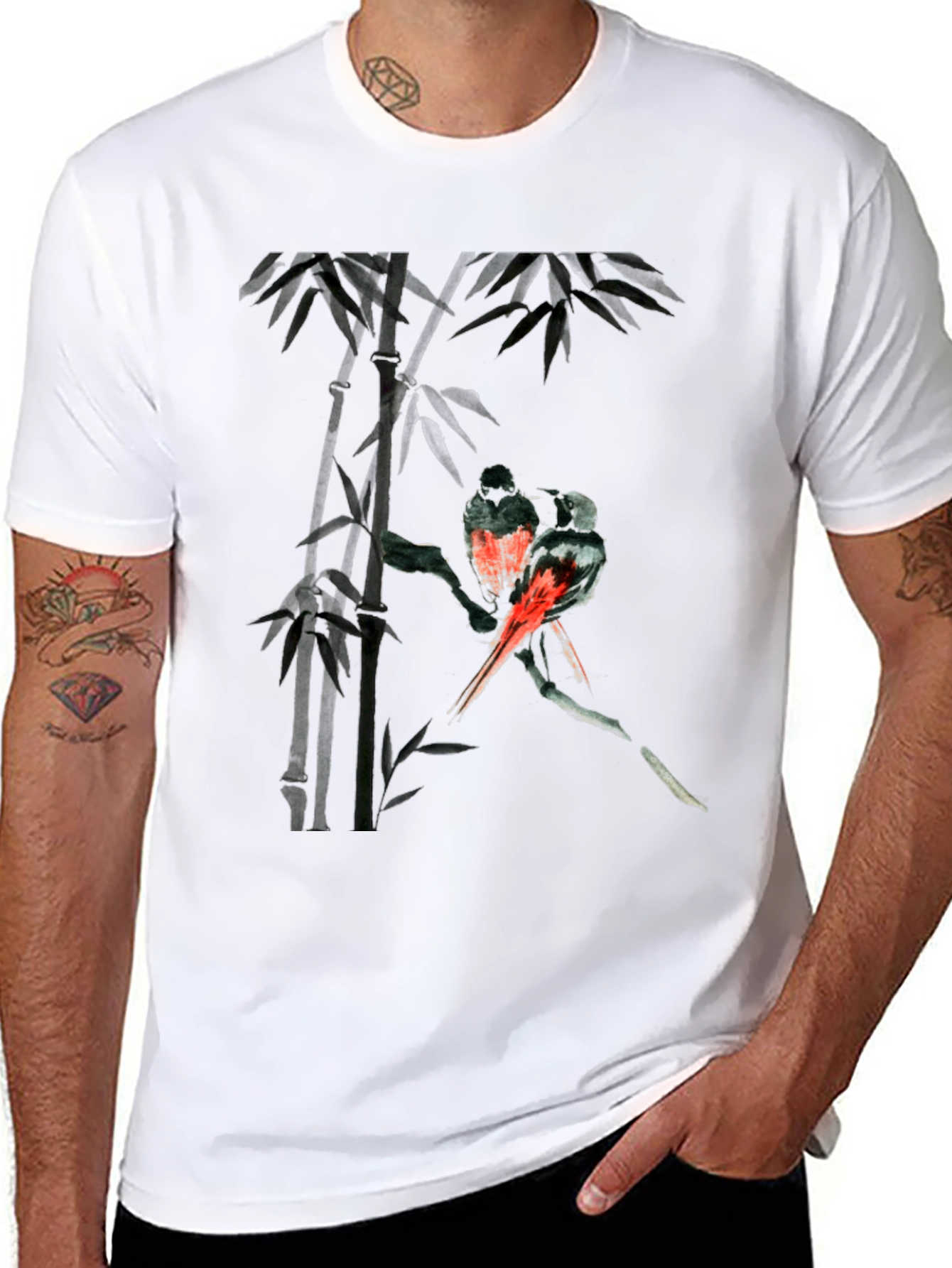 Bamboo Bird Graphic Tee