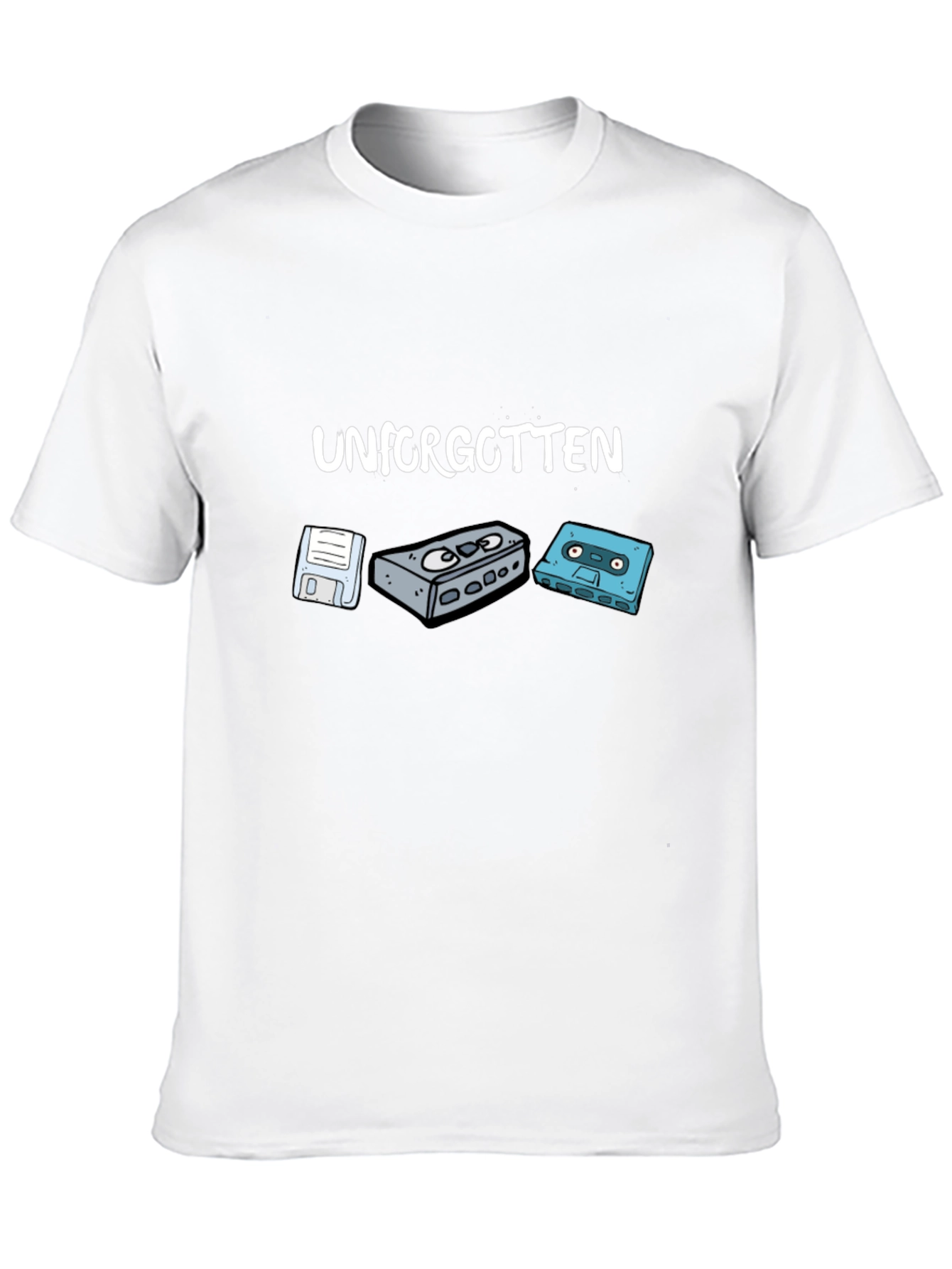 Unforgotten Retro Media Black T-Shirt