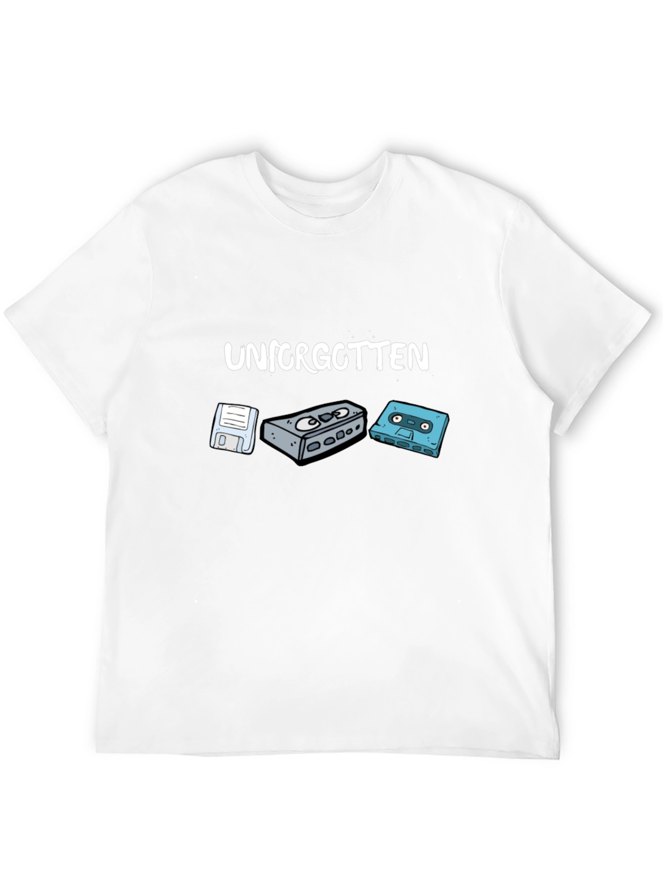 Unforgotten Retro Media Black T-Shirt