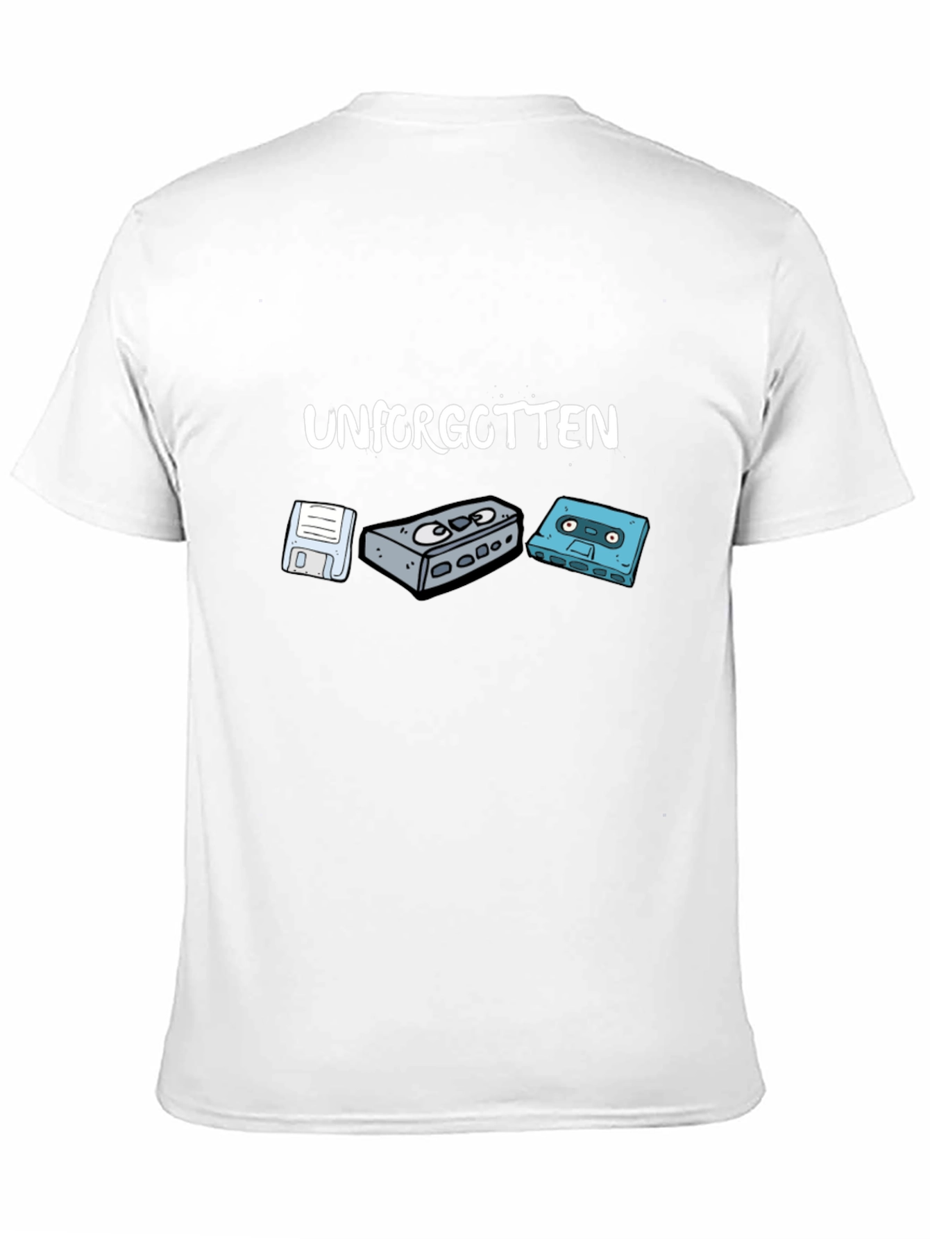Unforgotten Retro Media Black T-Shirt