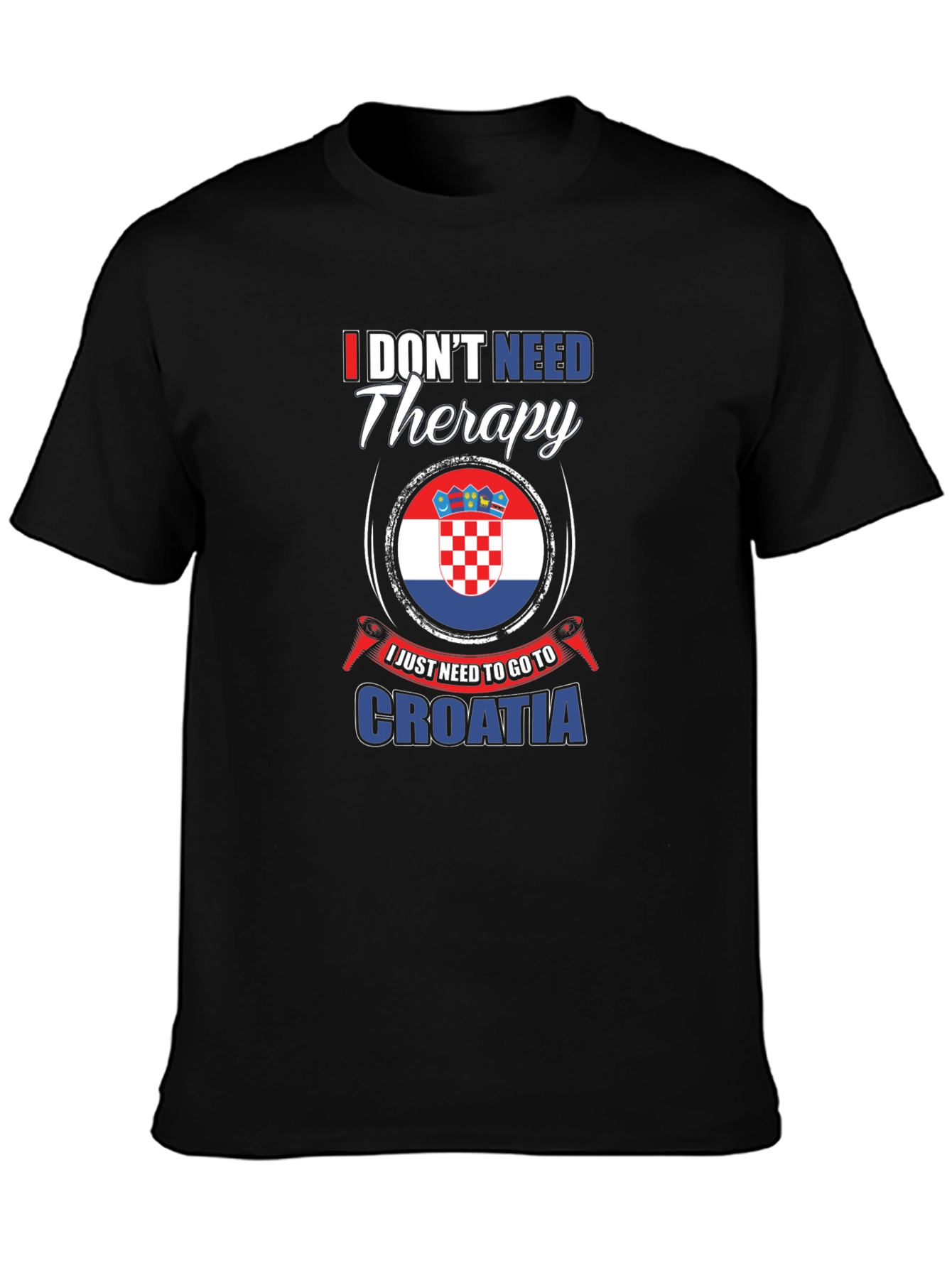 Croatia Therapy T-Shirt - Travel Destination Tee