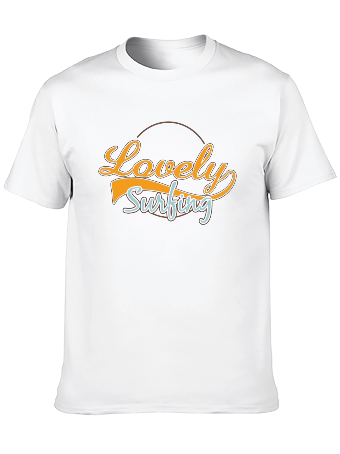 Lovely Surfing Black Graphic Tee - Casual Surf Style