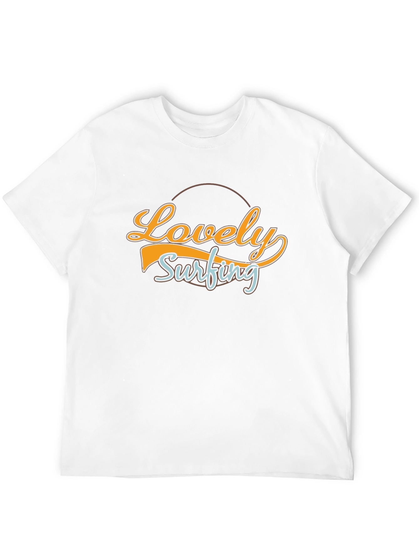 Lovely Surfing Black Graphic Tee - Casual Surf Style