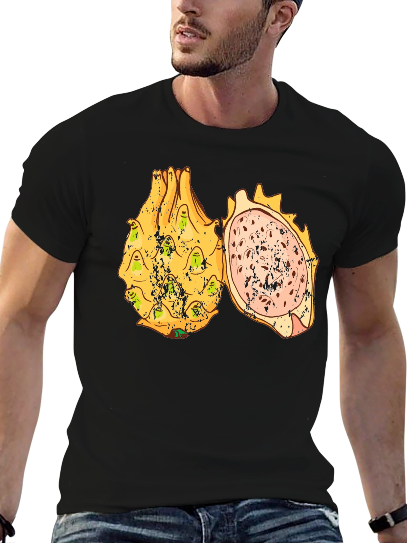 Dragon Fruit Graphic Tee - Unique Fruit Design Shirt