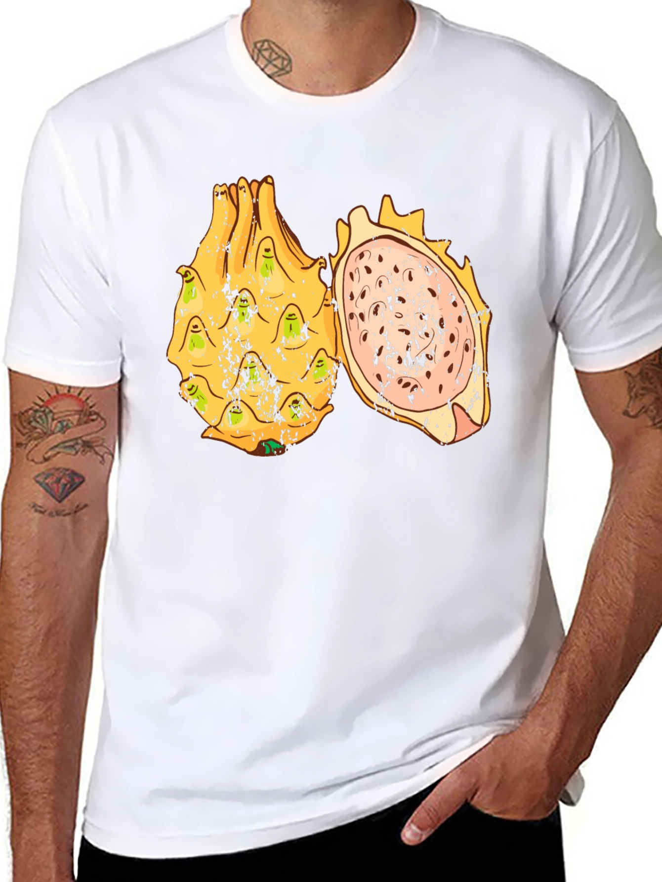 Dragon Fruit Graphic Tee - Unique Fruit Design Shirt