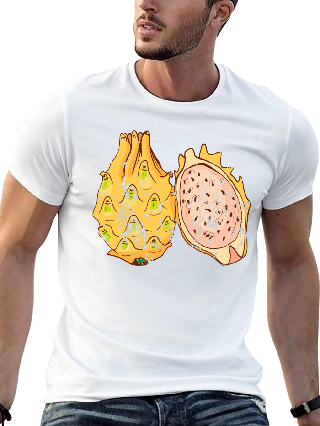 Dragon Fruit Graphic Tee - Unique Fruit Design Shirt