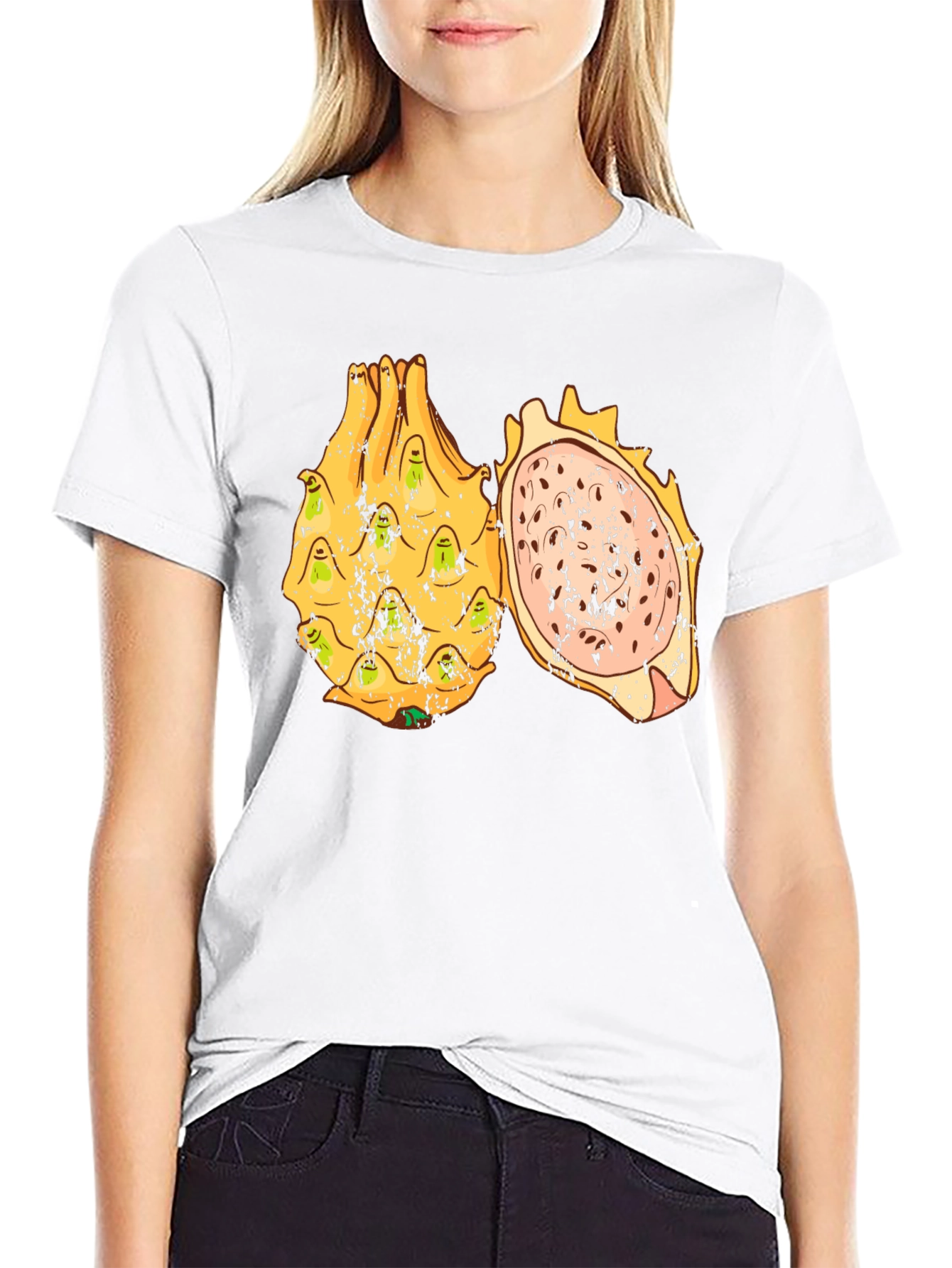 Dragon Fruit Graphic Tee - Unique Fruit Design Shirt