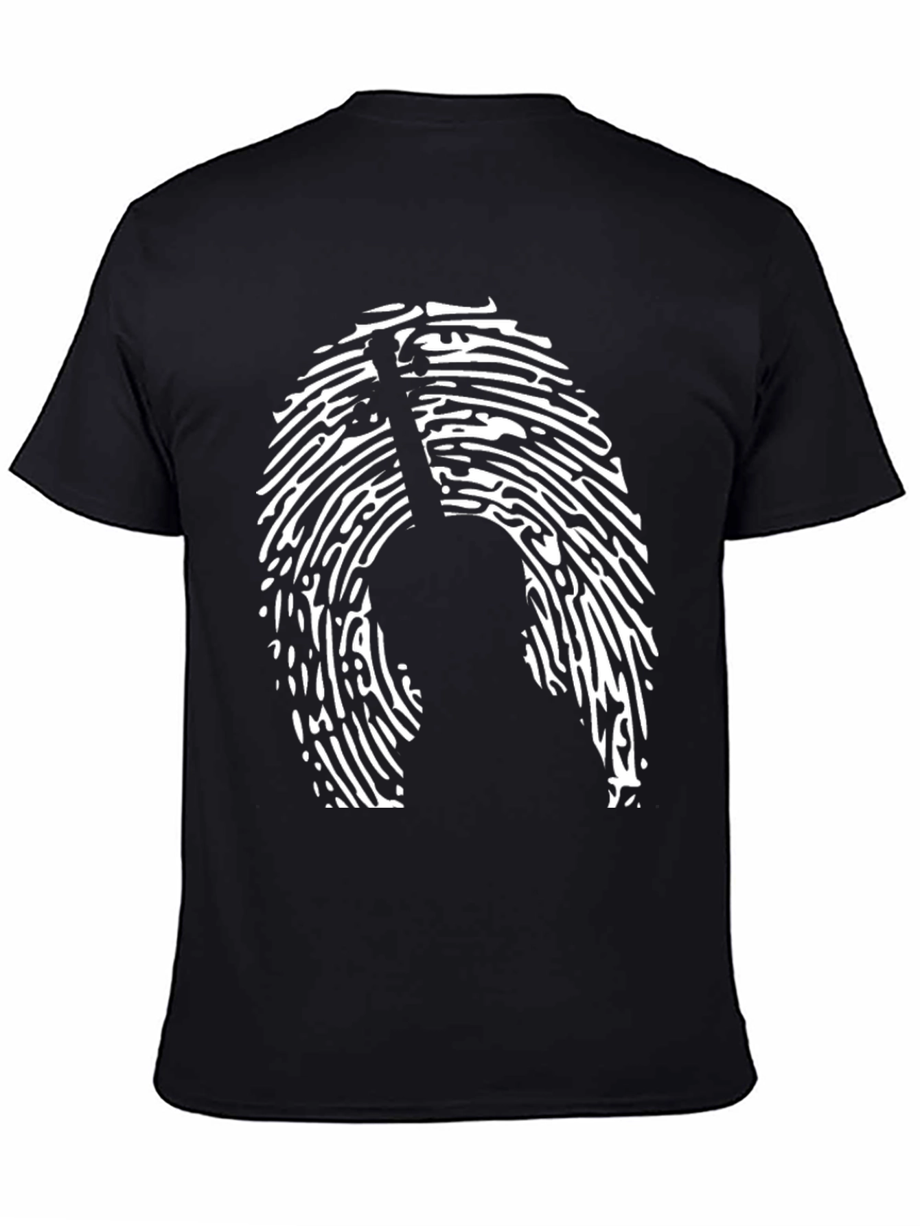 Violin Fingerprint T-Shirt - Unique Musician Gift