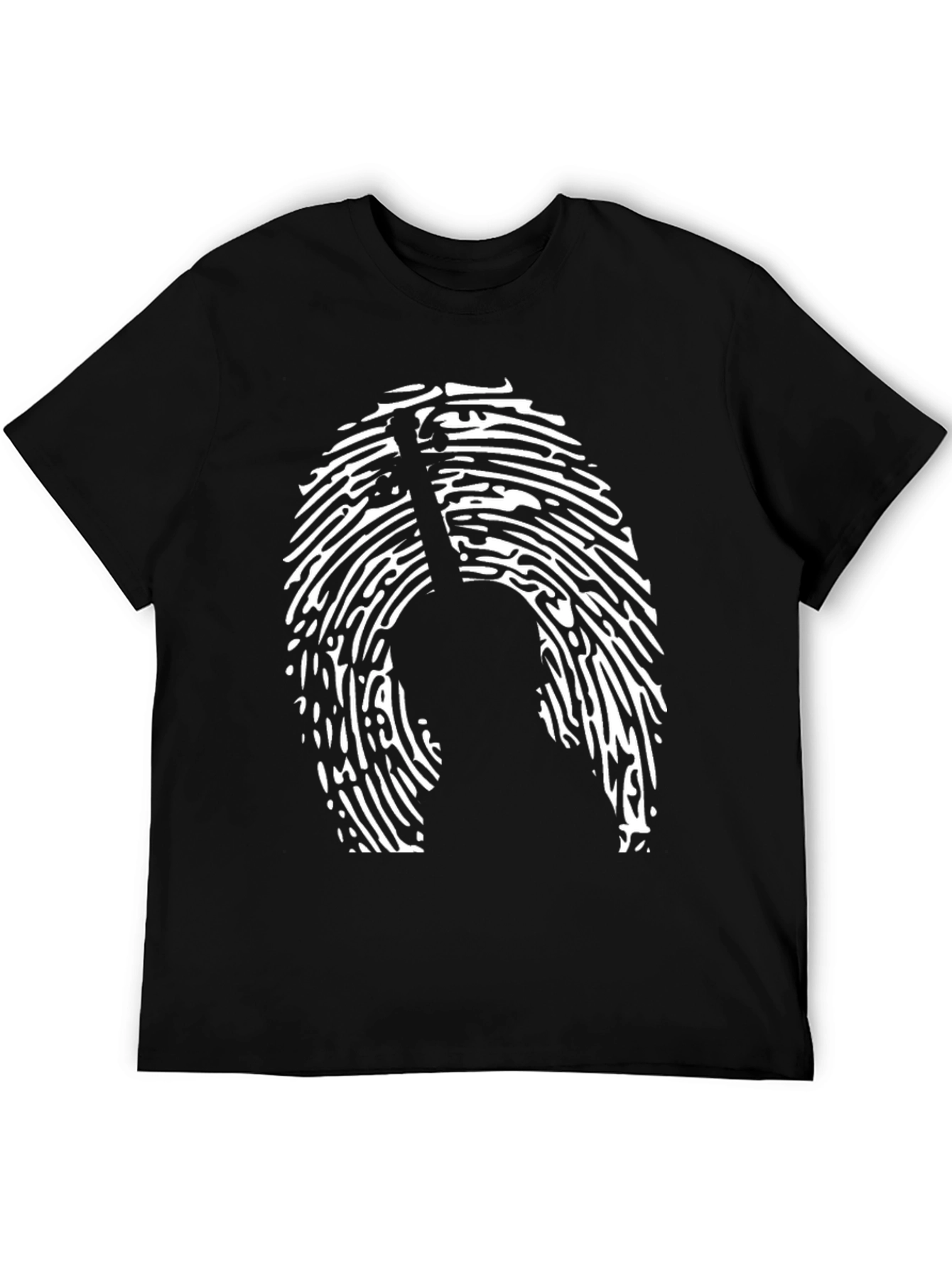 Violin Fingerprint T-Shirt - Unique Musician Gift