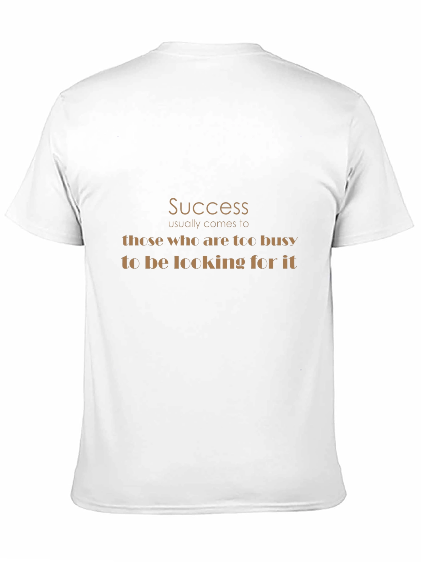 Success Quote Graphic Tee - Black