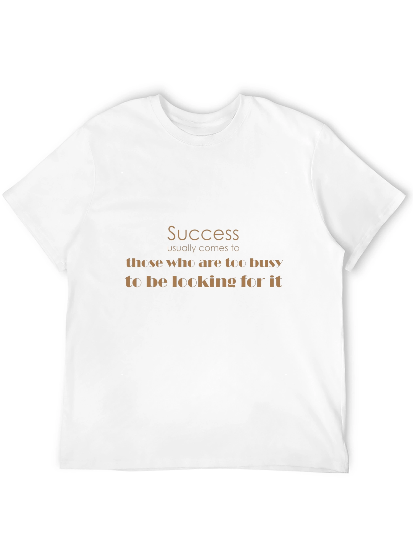 Success Quote Graphic Tee - Black