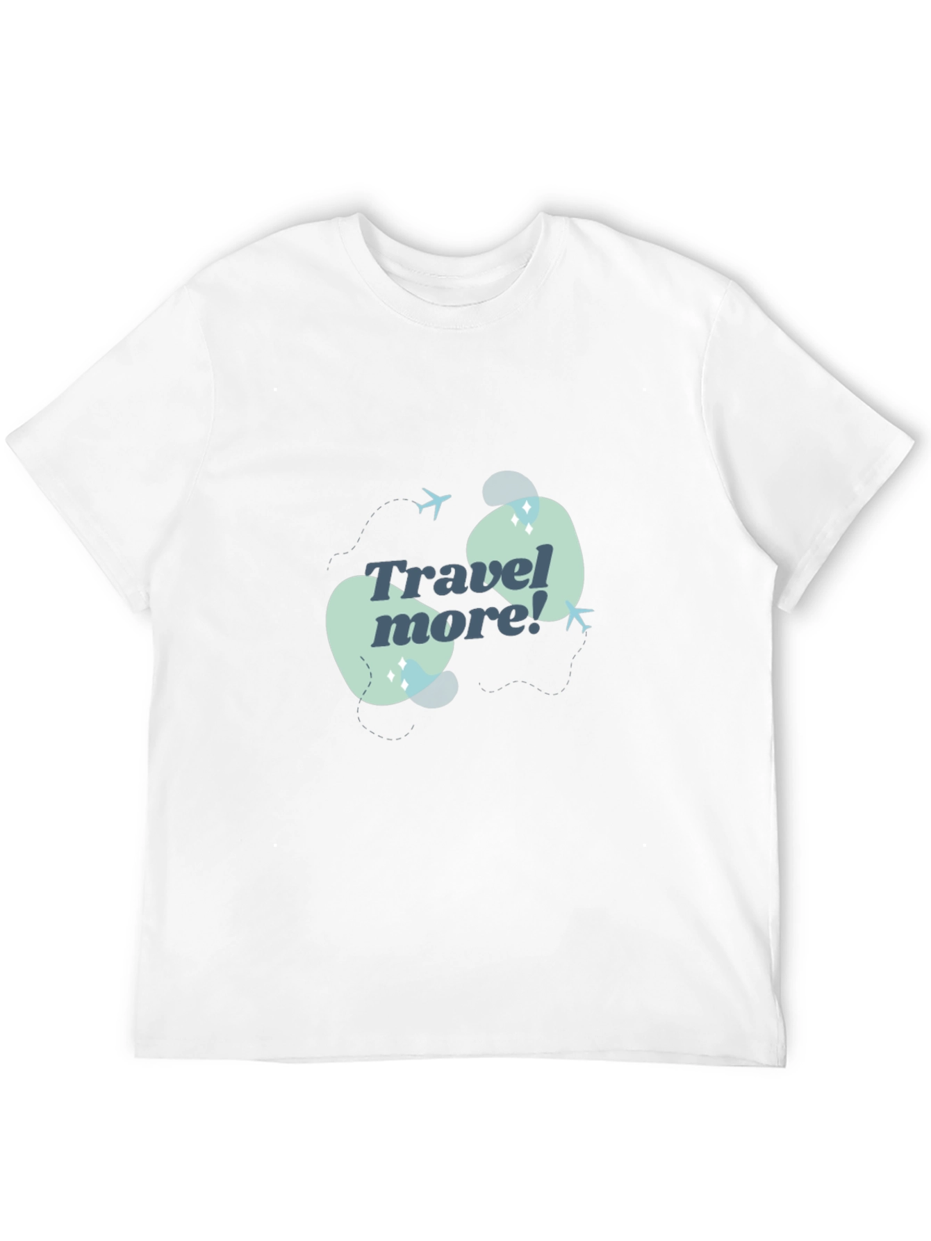 Travel More Graphic T-Shirt - Black Cotton Tee