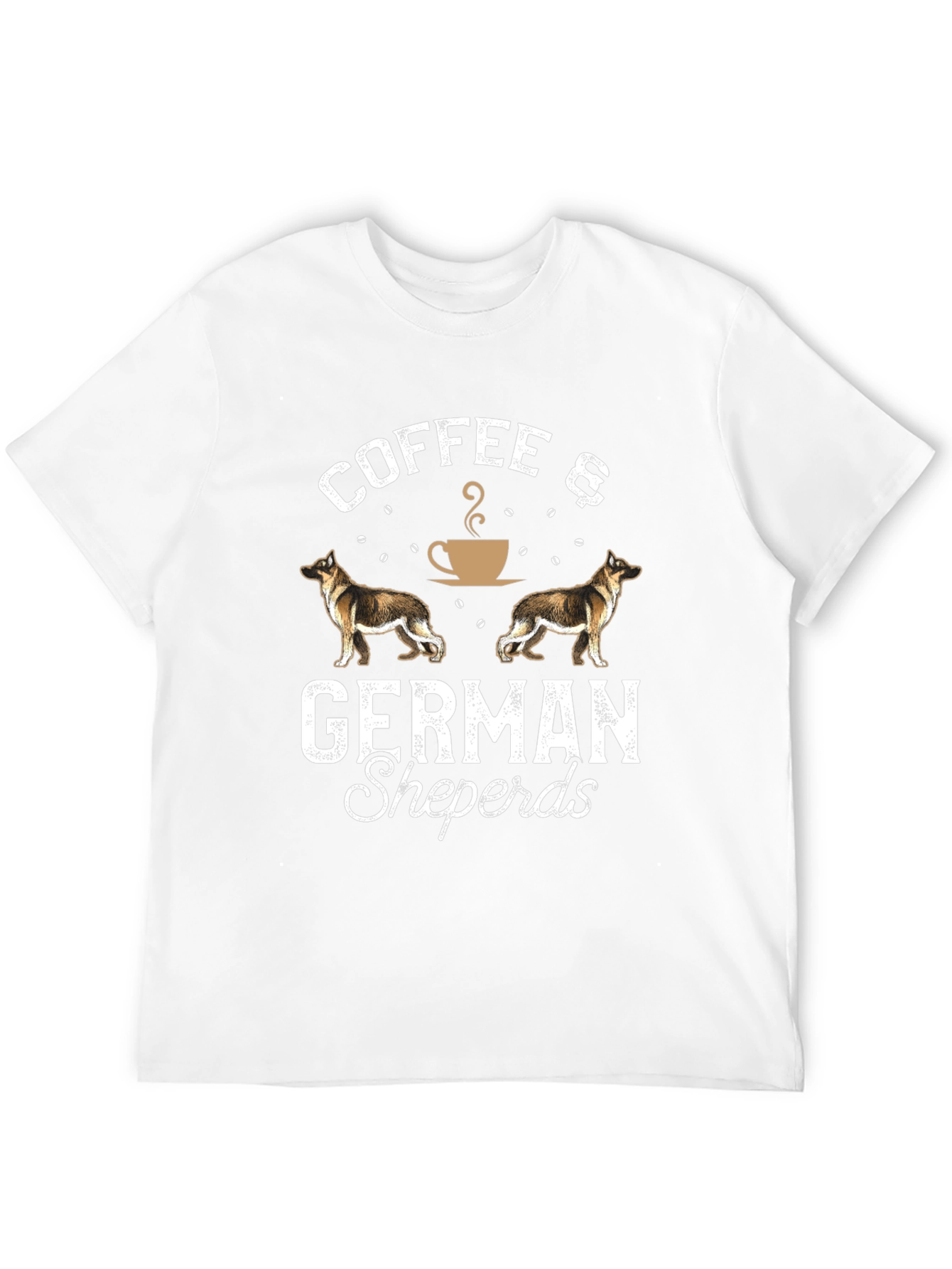 Coffee and German Shepherds Graphic Tee