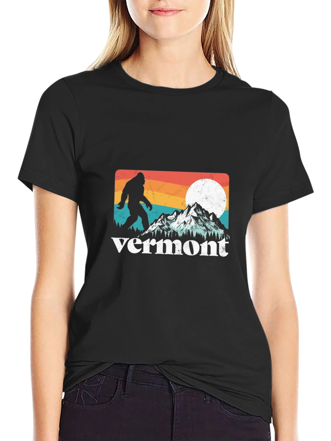 Vermont Bigfoot Retro T-Shirt