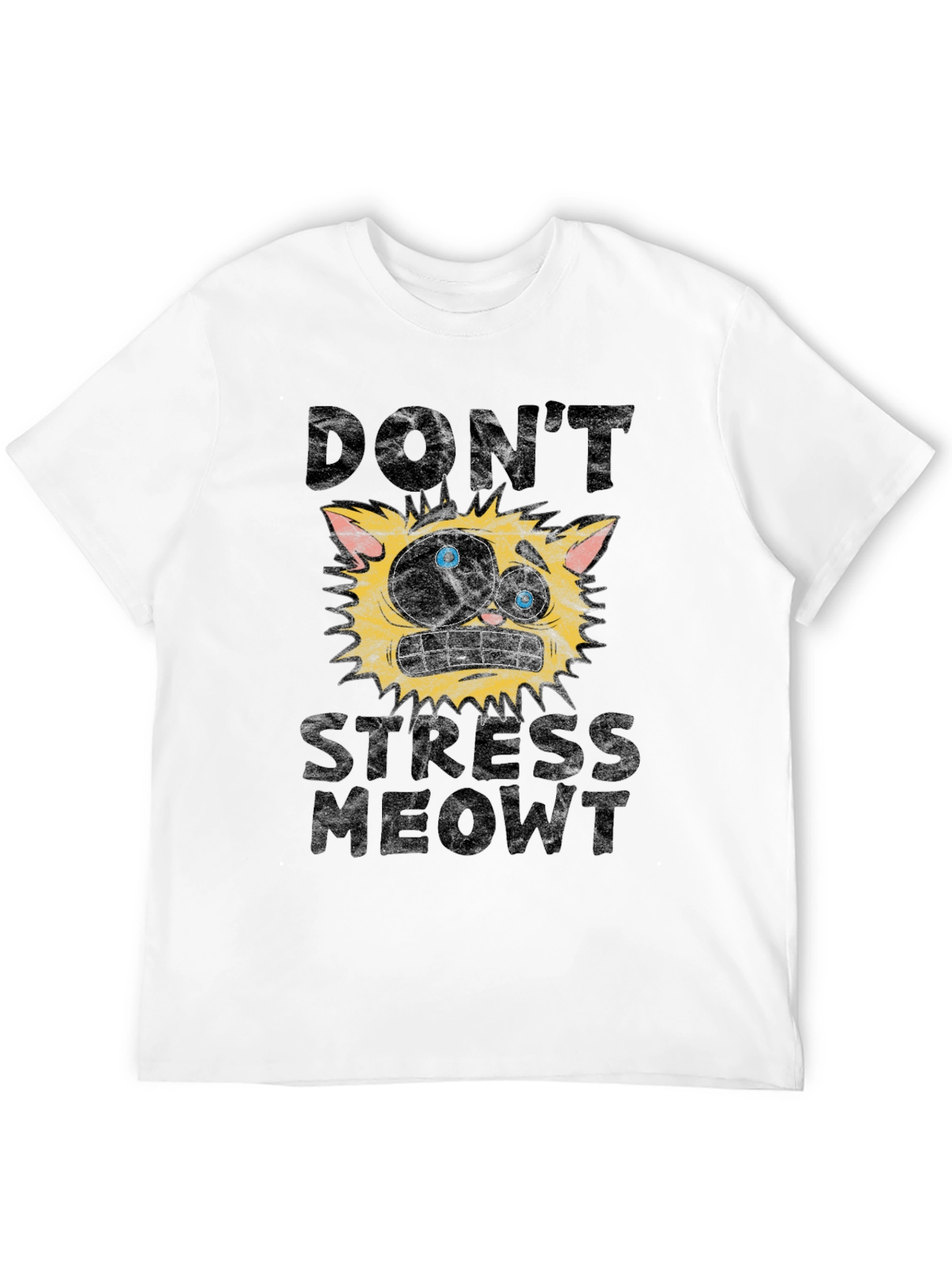 Dont Stress Meowt Funny Cat Graphic T-Shirt