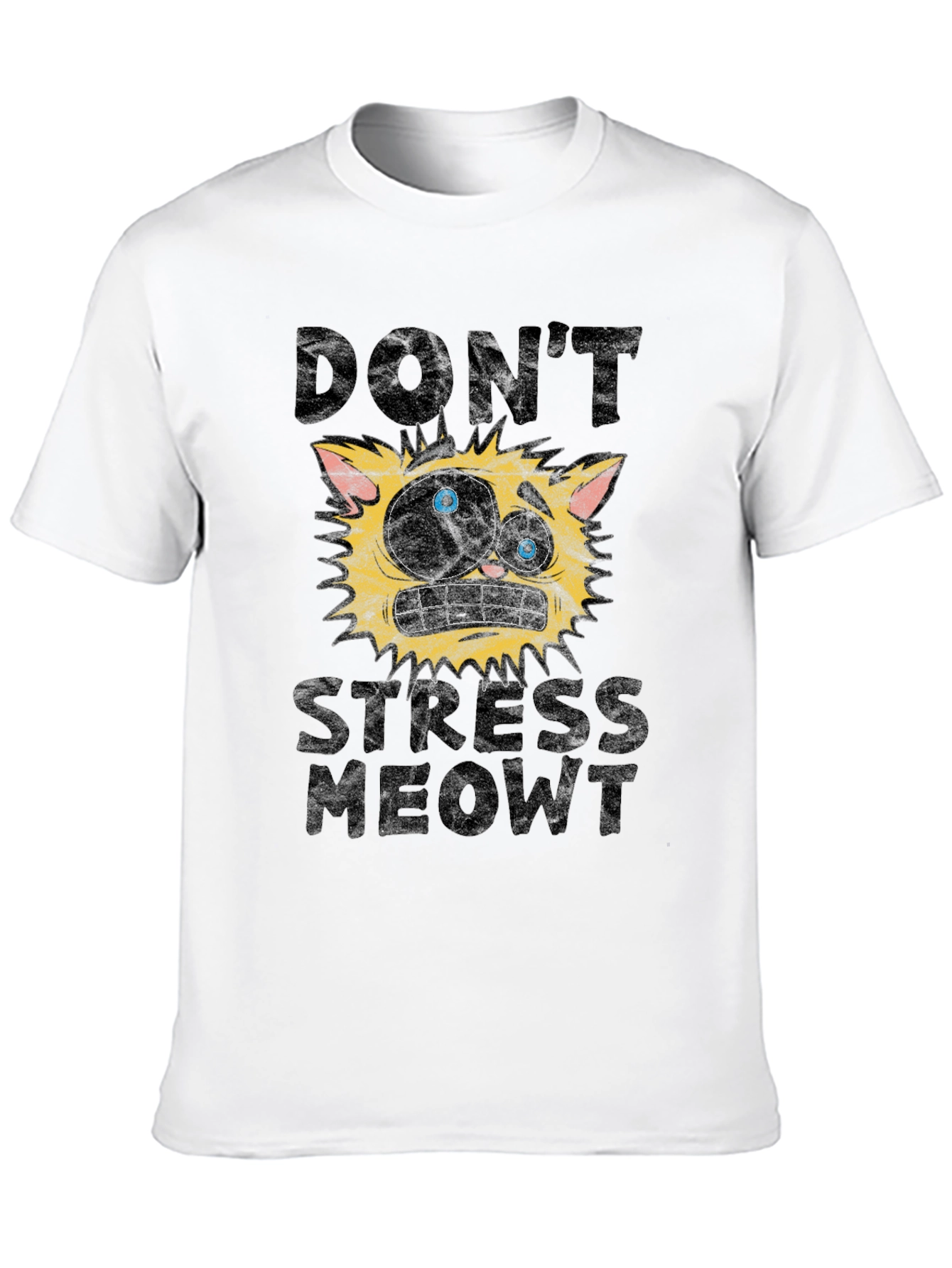 Dont Stress Meowt Funny Cat Graphic T-Shirt