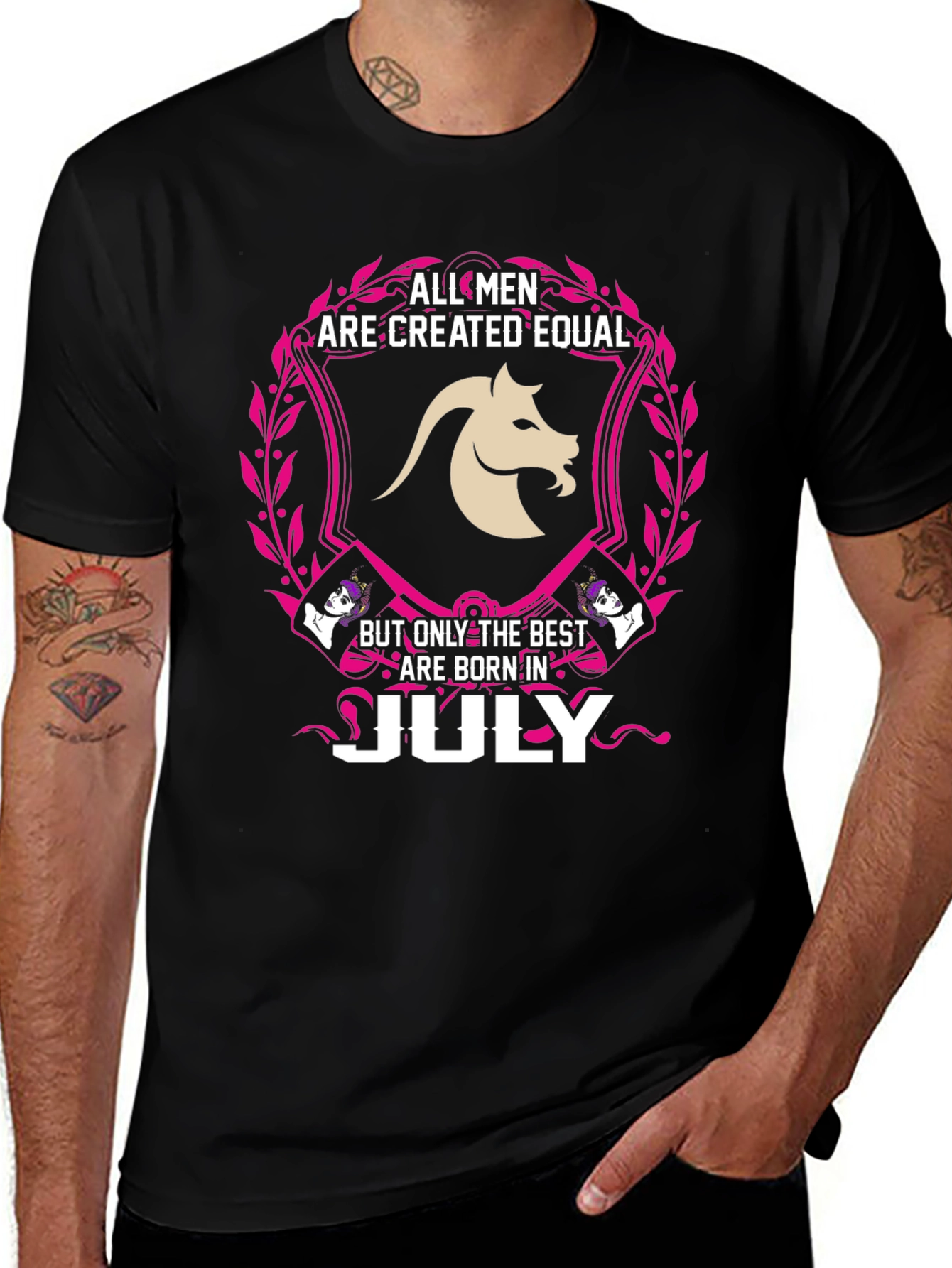 All Men Created Equal July Birthday Zodiac T-Shirt