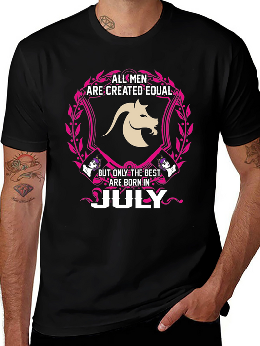 All Men Created Equal July Birthday Zodiac T-Shirt