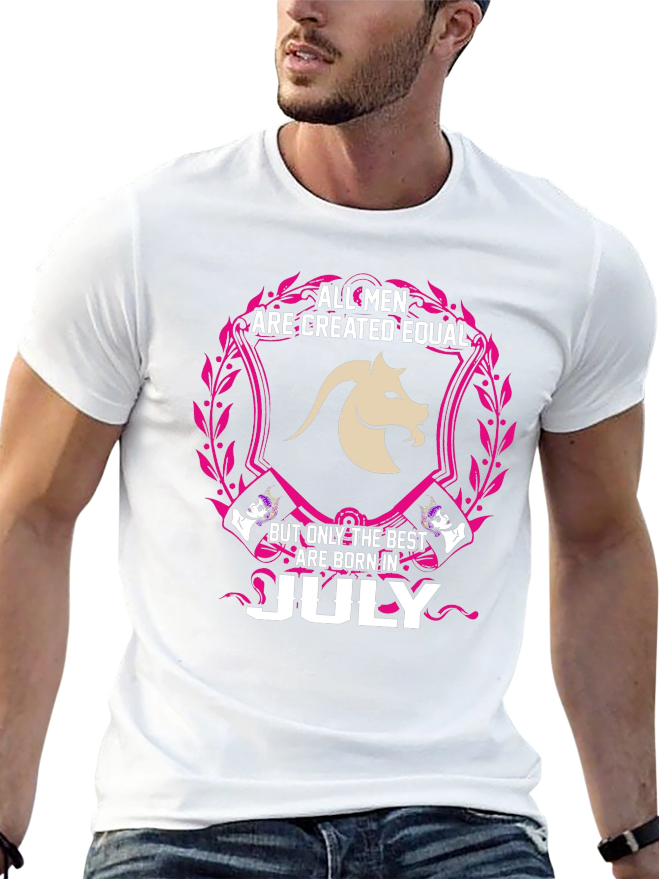 All Men Created Equal July Birthday Zodiac T-Shirt