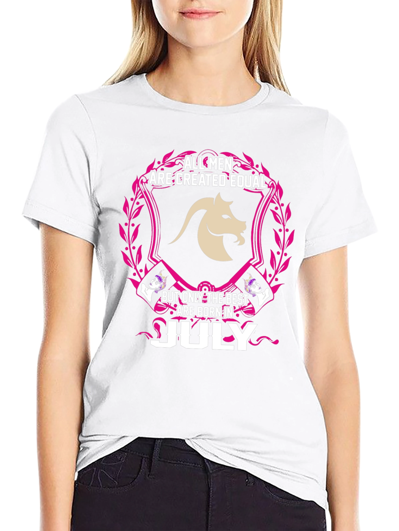 All Men Created Equal July Birthday Zodiac T-Shirt