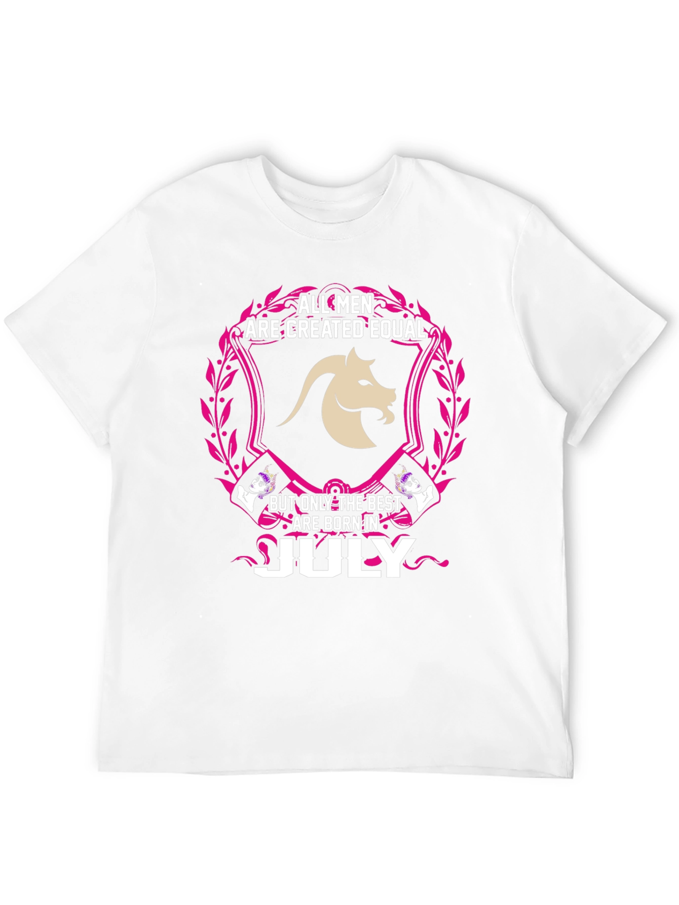 All Men Created Equal July Birthday Zodiac T-Shirt