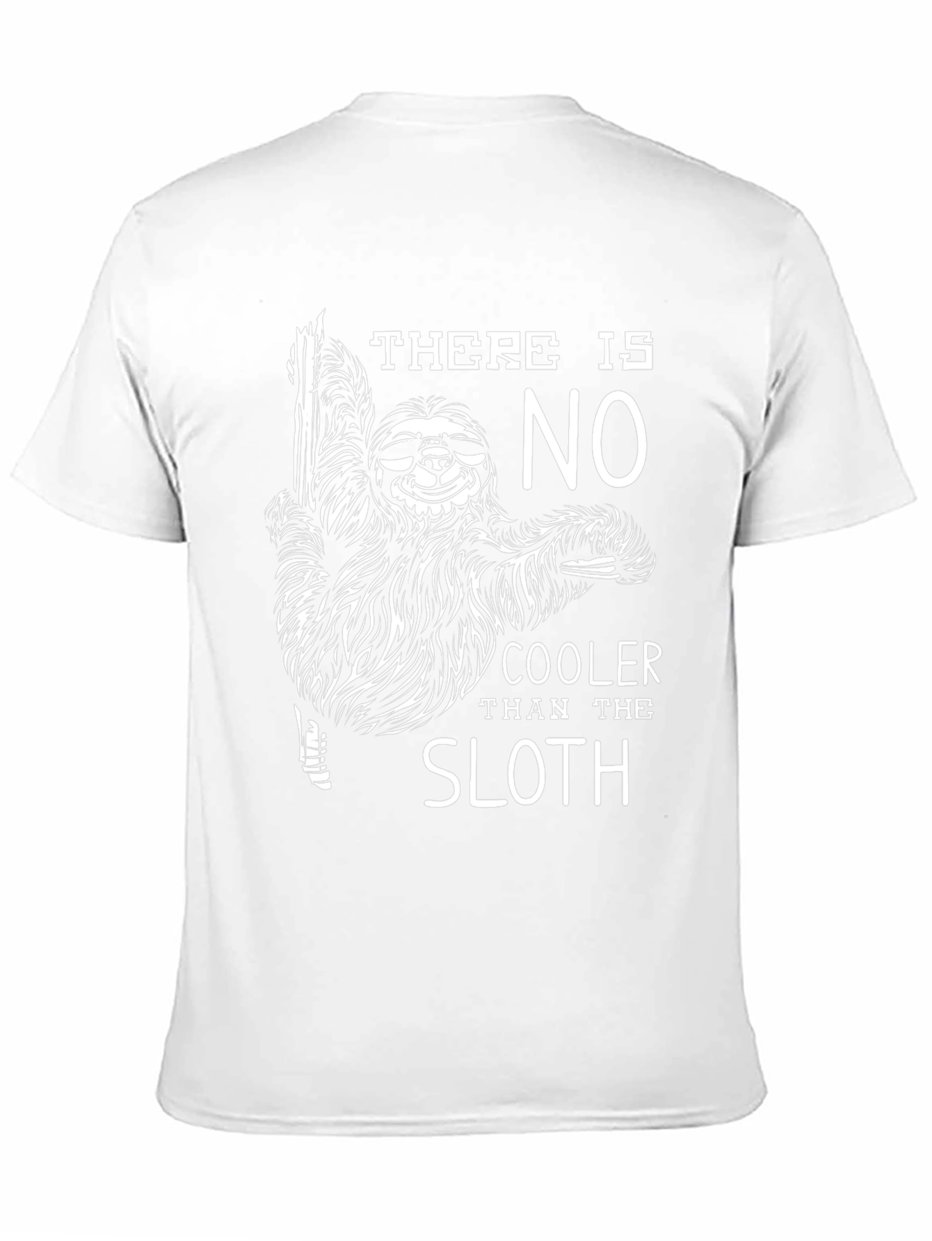 Cool Sloth Graphic Tee - Black Cotton T-Shirt