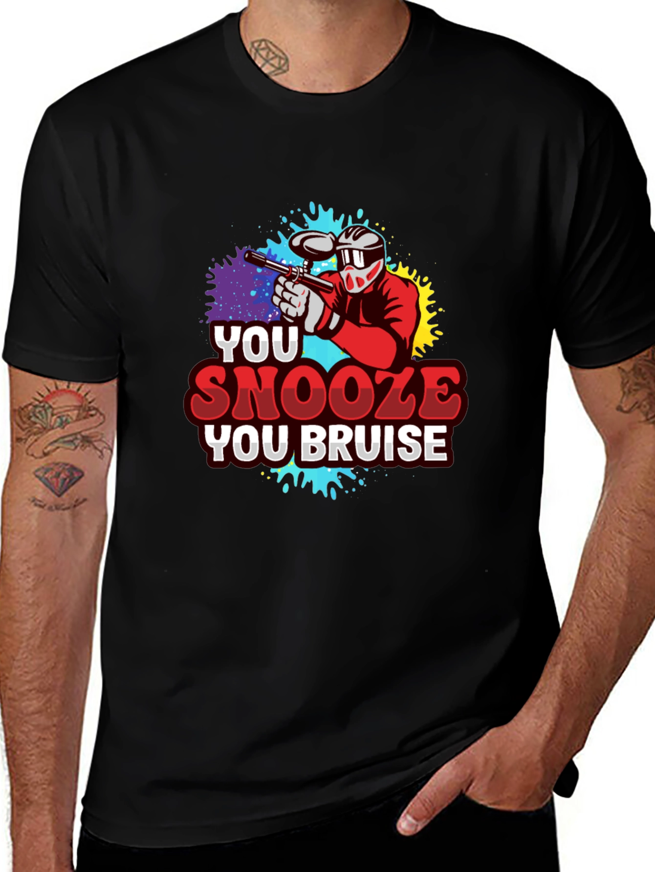 You Snooze You Bruise Paintball T-Shirt