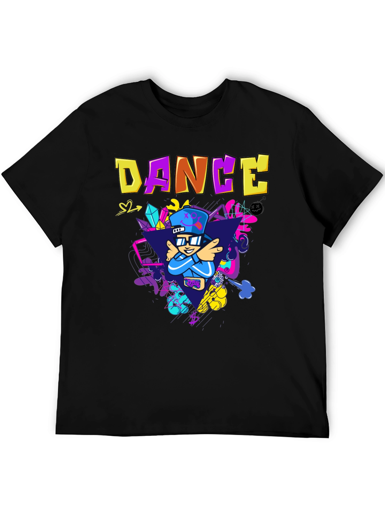 Dance Graphic Black T-Shirt
