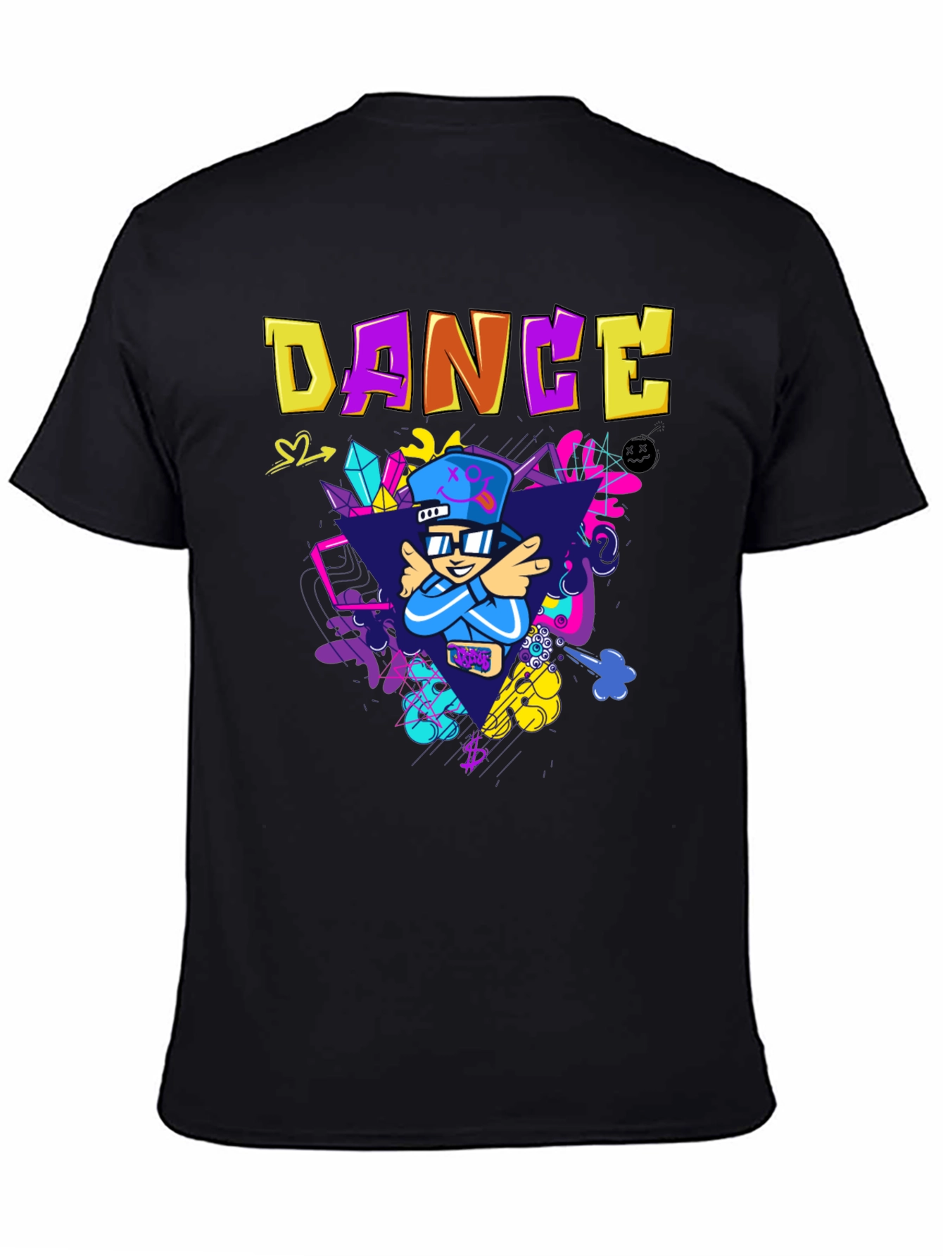 Dance Graphic Black T-Shirt