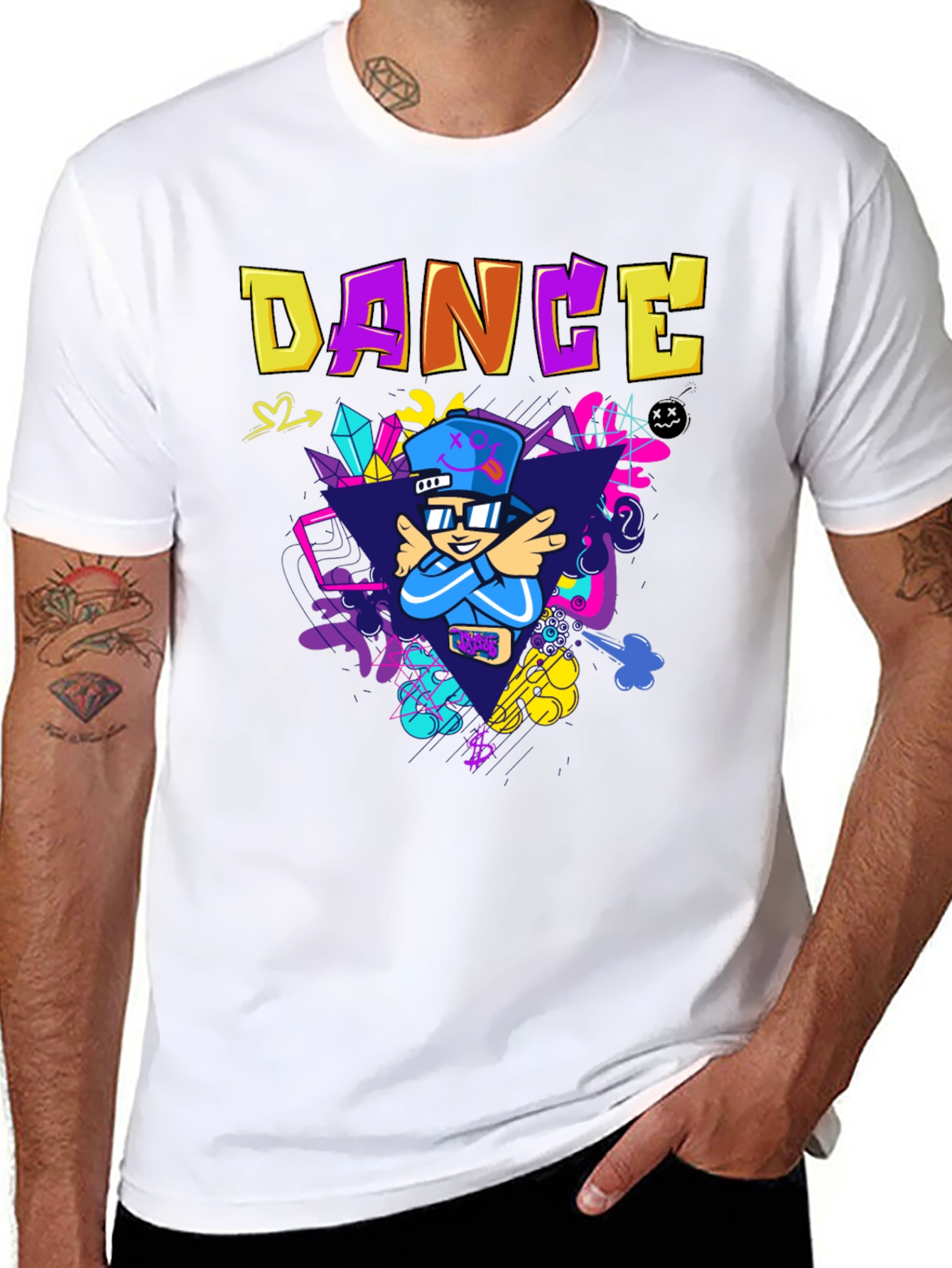 Dance Graphic Black T-Shirt