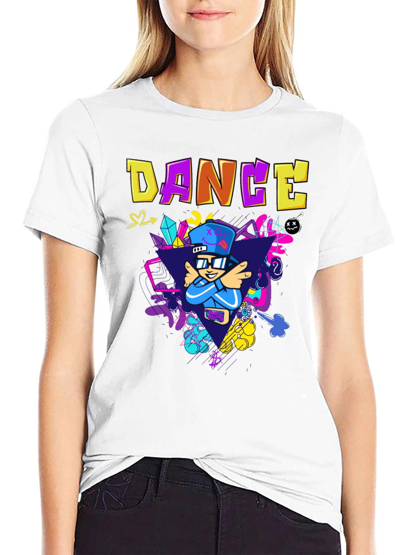 Dance Graphic Black T-Shirt