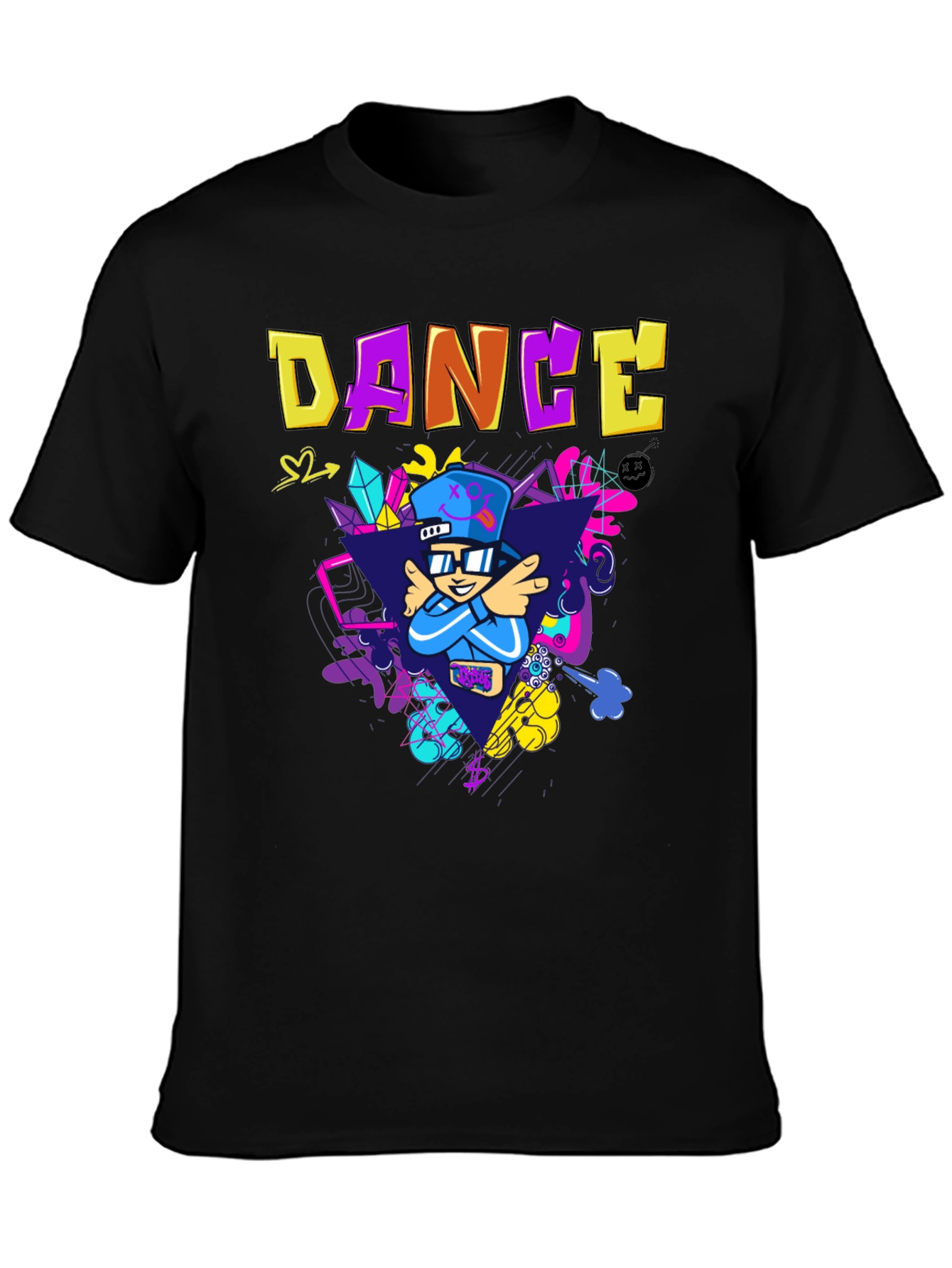 Dance Graphic Black T-Shirt