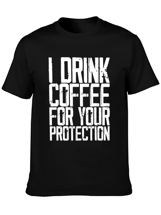 Coffee Protection T-Shirt - Funny Novelty Tee
