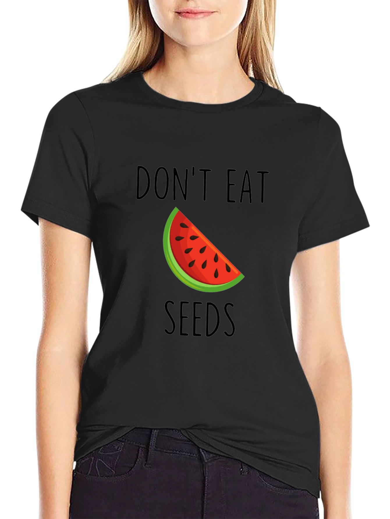 Dont Eat Seeds T-Shirt - Novelty Watermelon Graphic Tee
