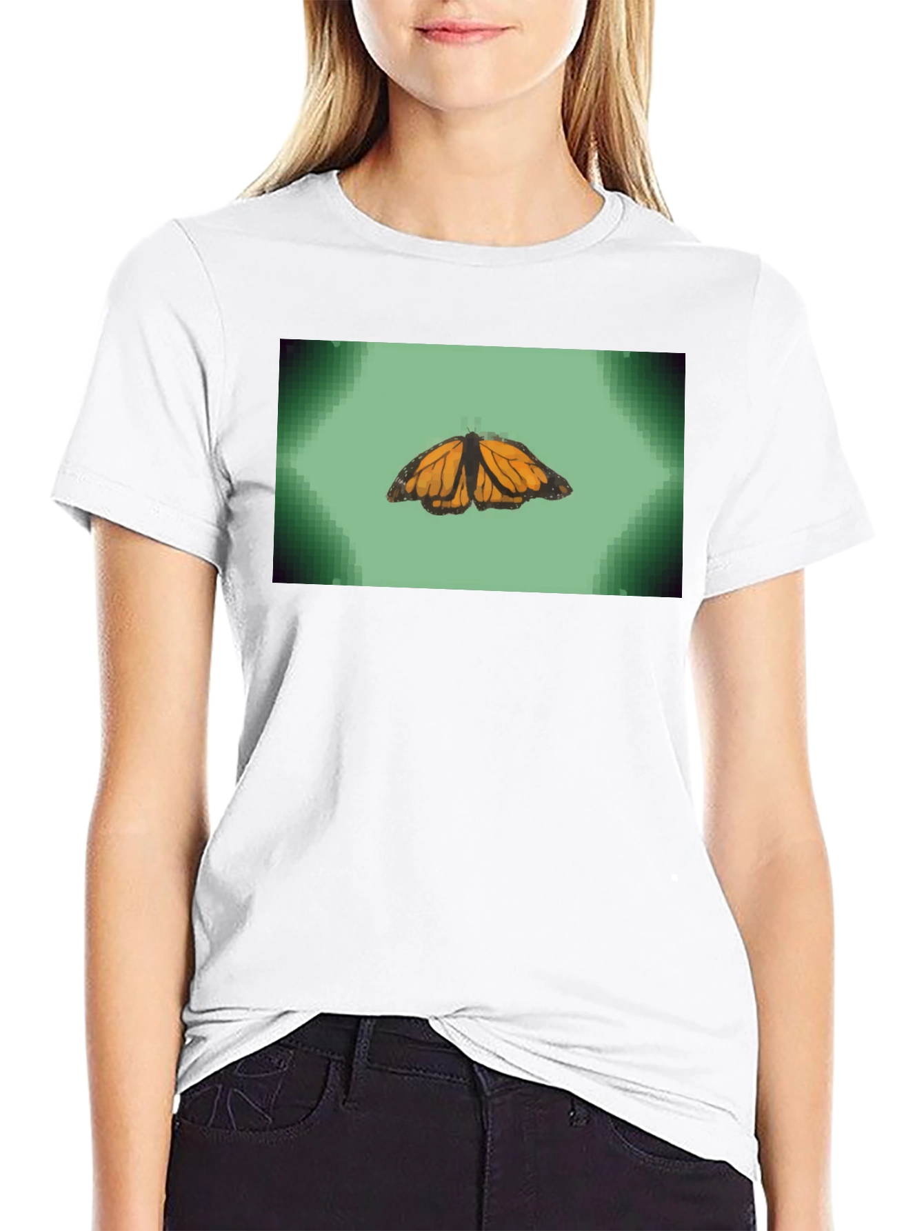 Butterfly Graphic Tee - Soft Cotton Black T-Shirt
