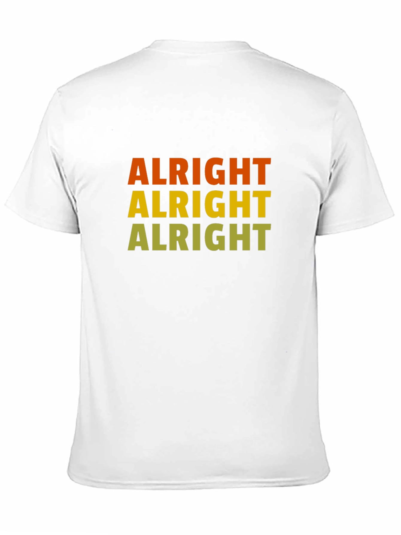 Alright Alright Alright Mens Graphic Tee