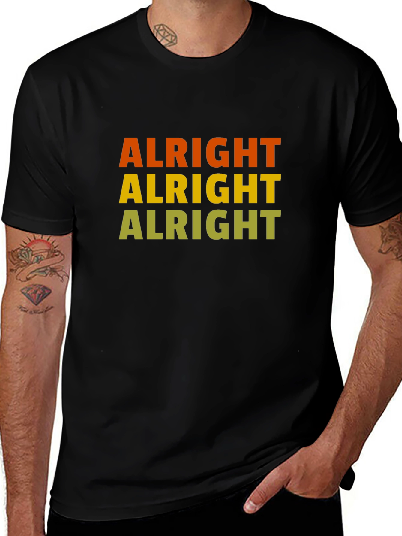 Alright Alright Alright Mens Graphic Tee