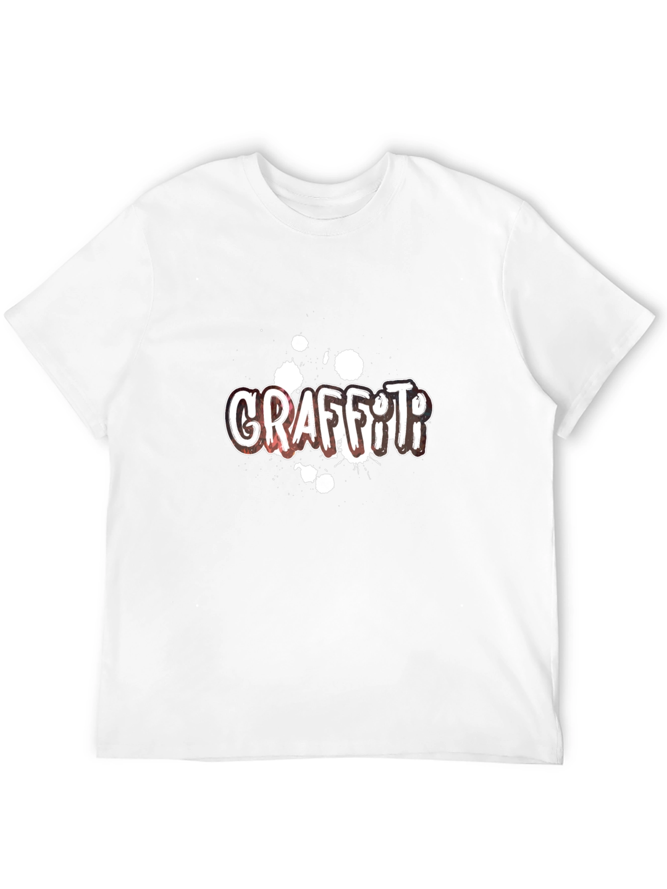 Graffiti Graphic Print Black T-Shirt