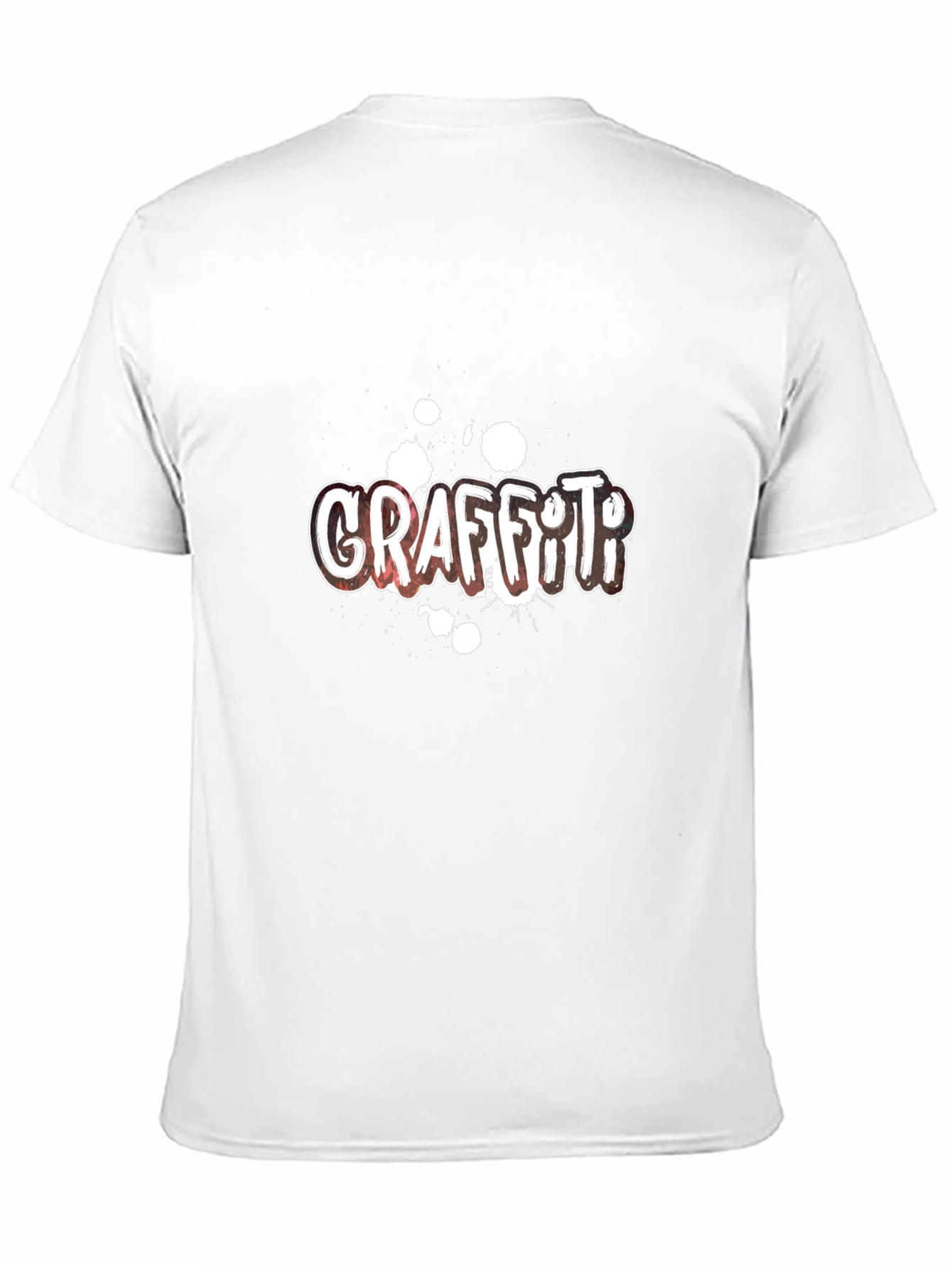 Graffiti Graphic Print Black T-Shirt