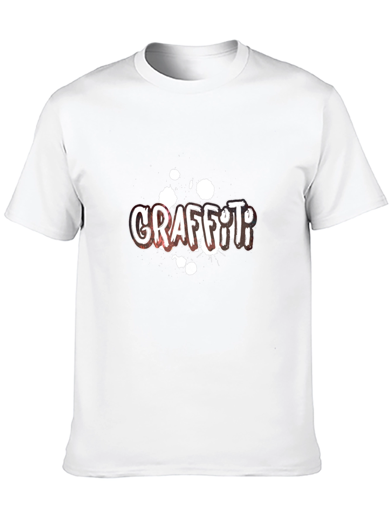 Graffiti Graphic Print Black T-Shirt