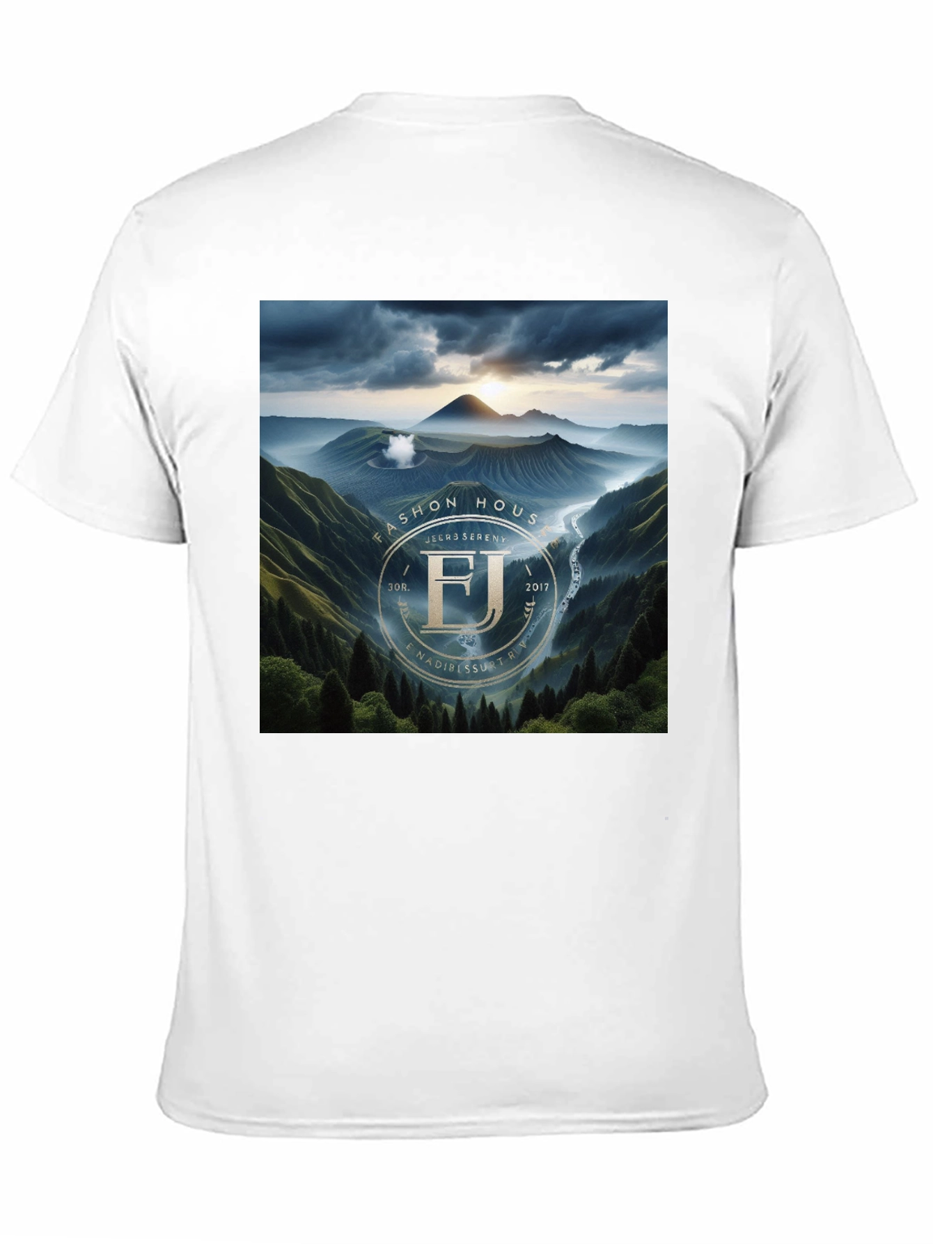 Fashion House FJ Serenity Black Graphic T-Shirt