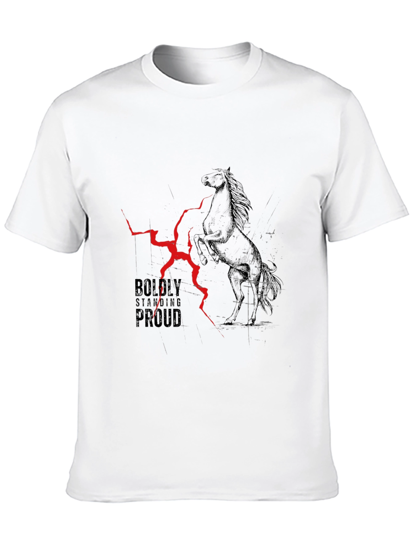 Boldly Standing Proud Horse Graphic Tee