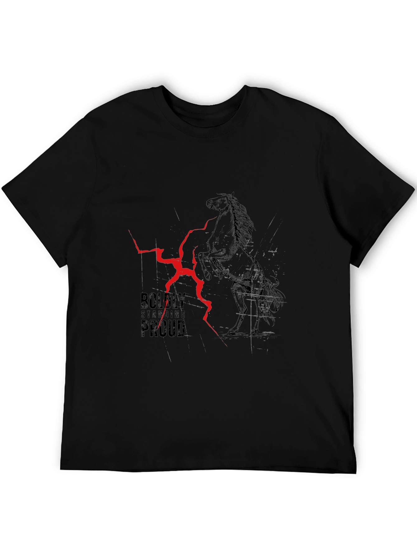 Boldly Standing Proud Horse Graphic Tee