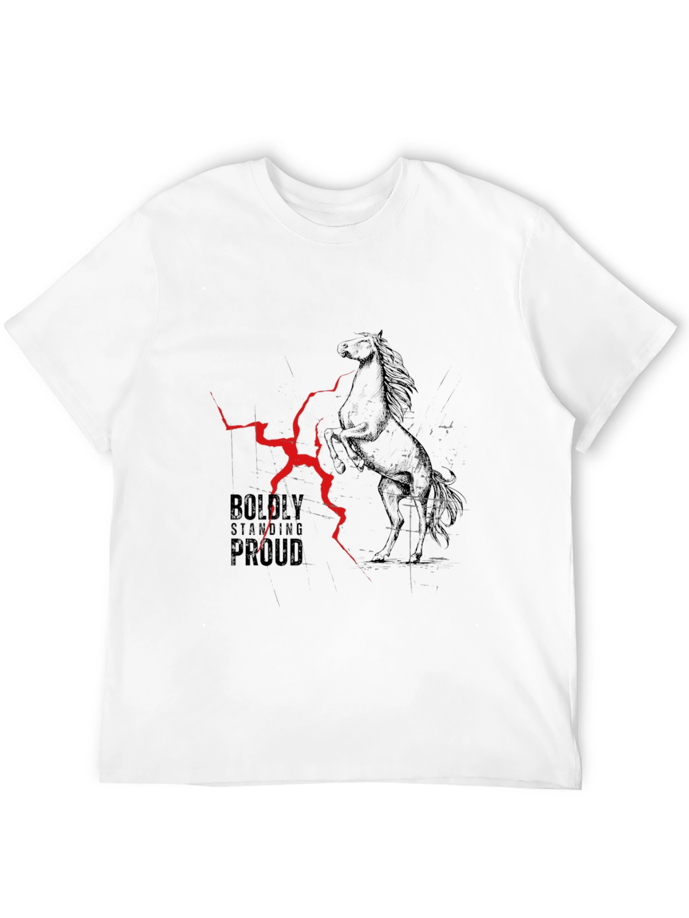 Boldly Standing Proud Horse Graphic Tee