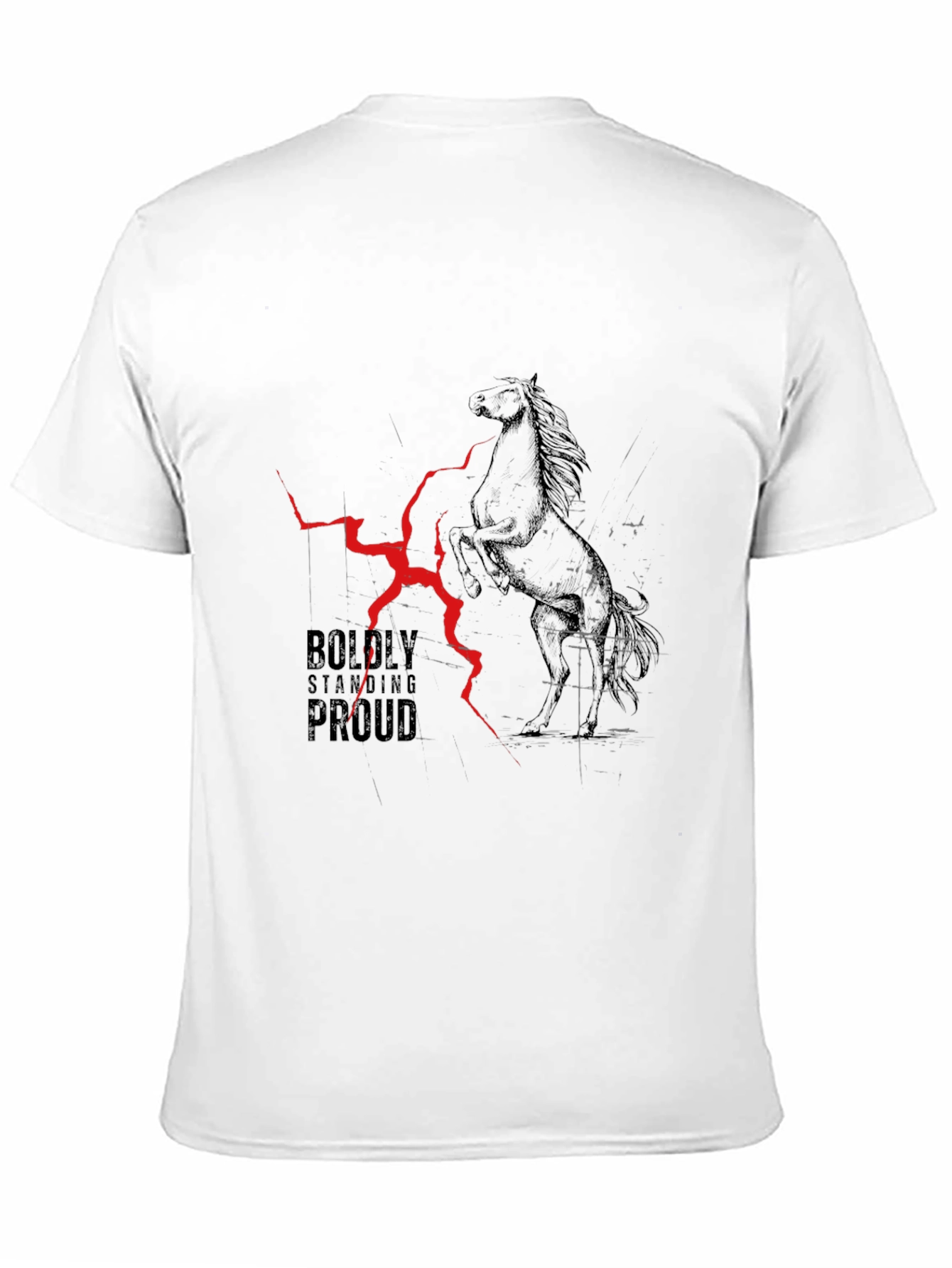 Boldly Standing Proud Horse Graphic Tee