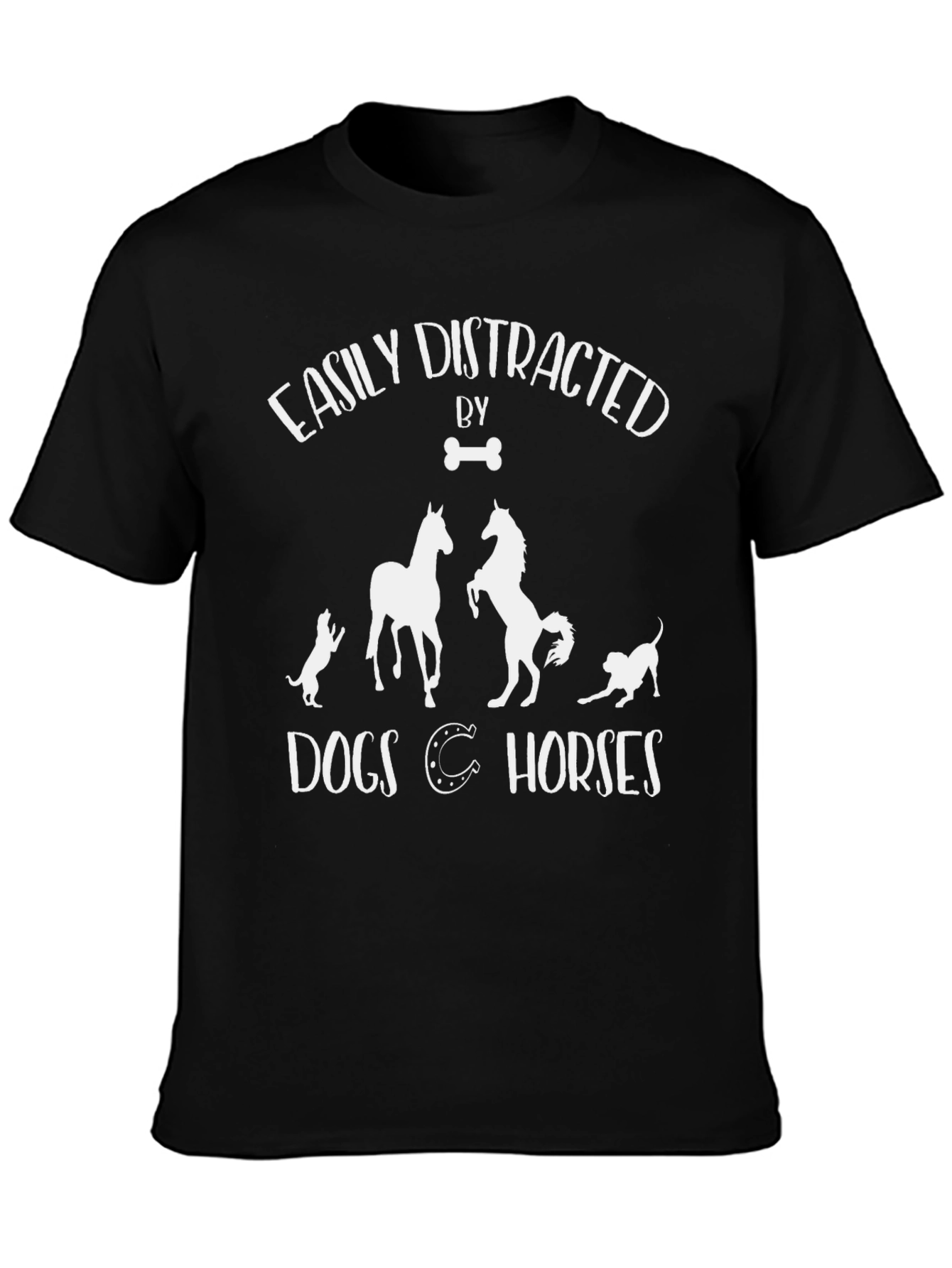 Easily Distracted by Dogs and Horses T-Shirt