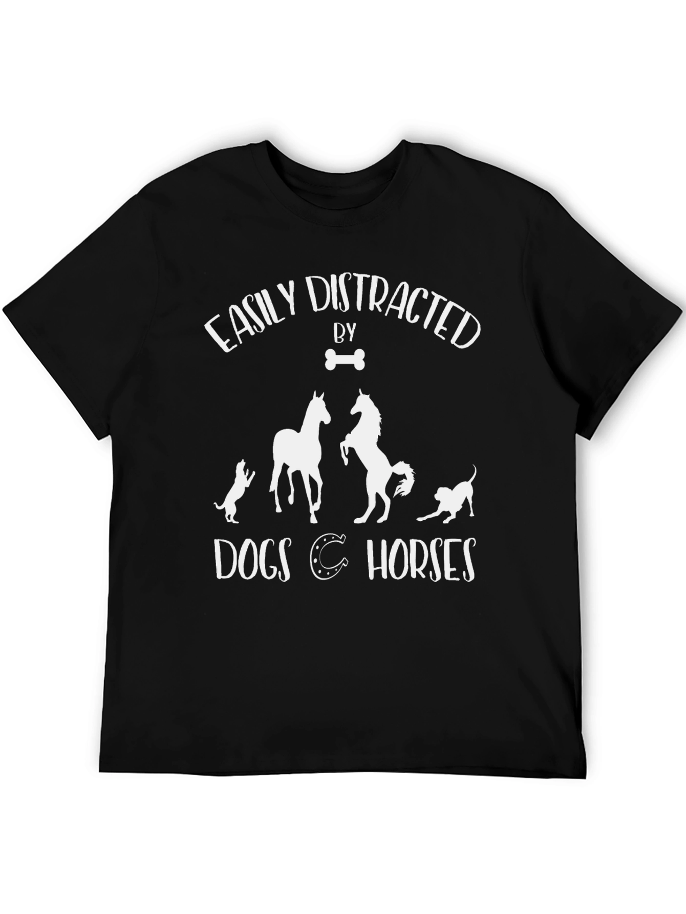 Easily Distracted by Dogs and Horses T-Shirt